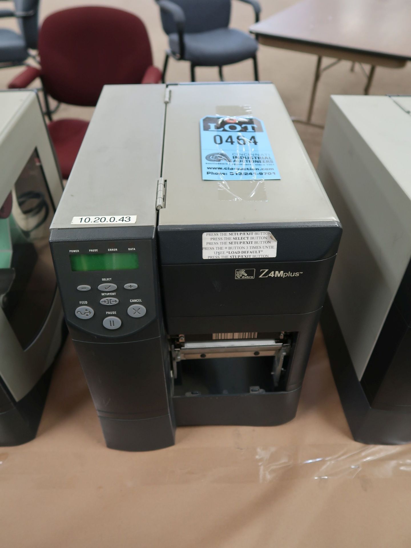 ZEBRA MODEL ZM400 LABEL PRINTER