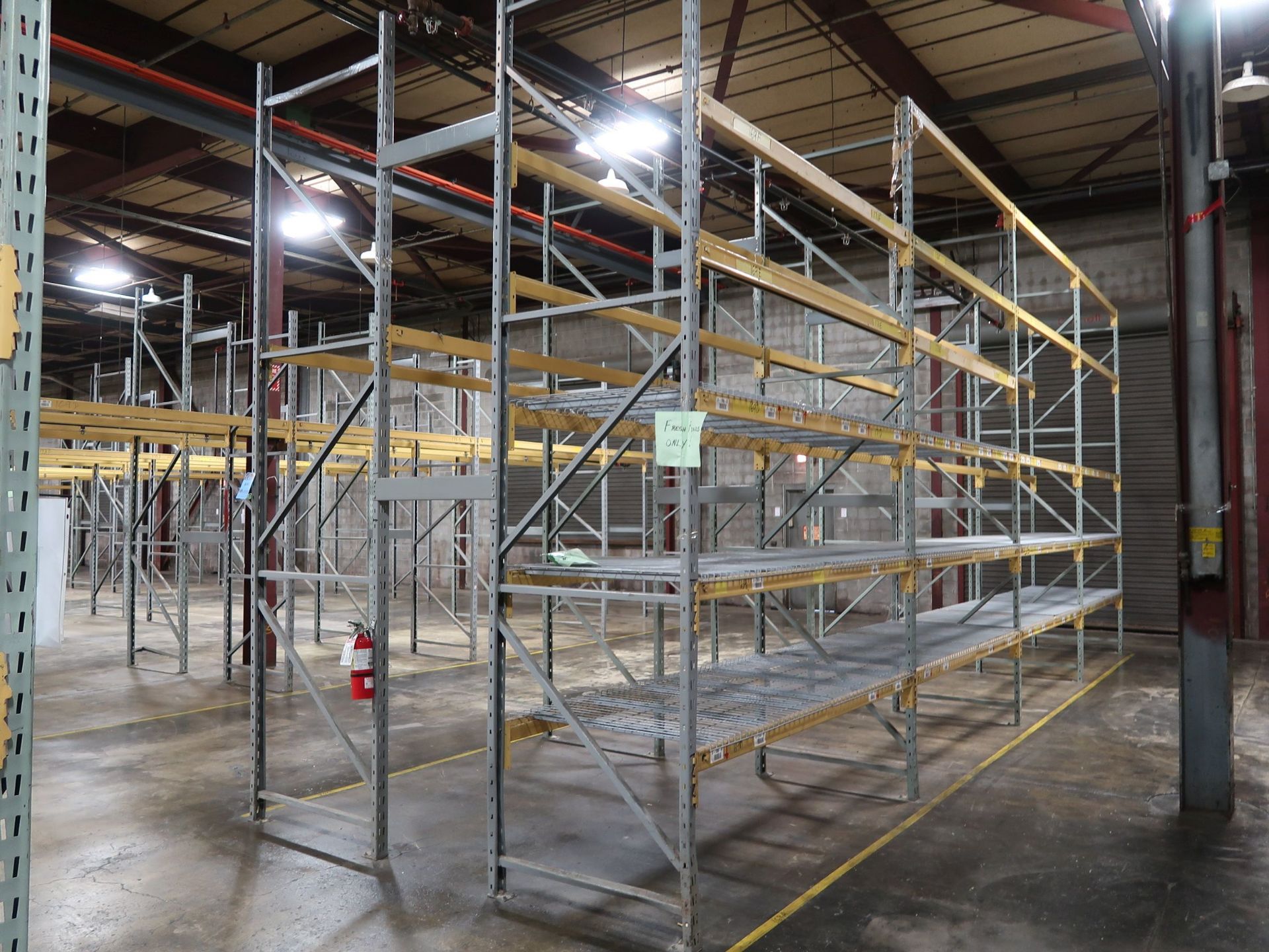 SECTIONS 96" X 42" X 168" ADJUSTABLE BEAM PALLET RACK; (10) 42" X 168" UPRIGHTS, (50) 96" X 3" - Image 2 of 3