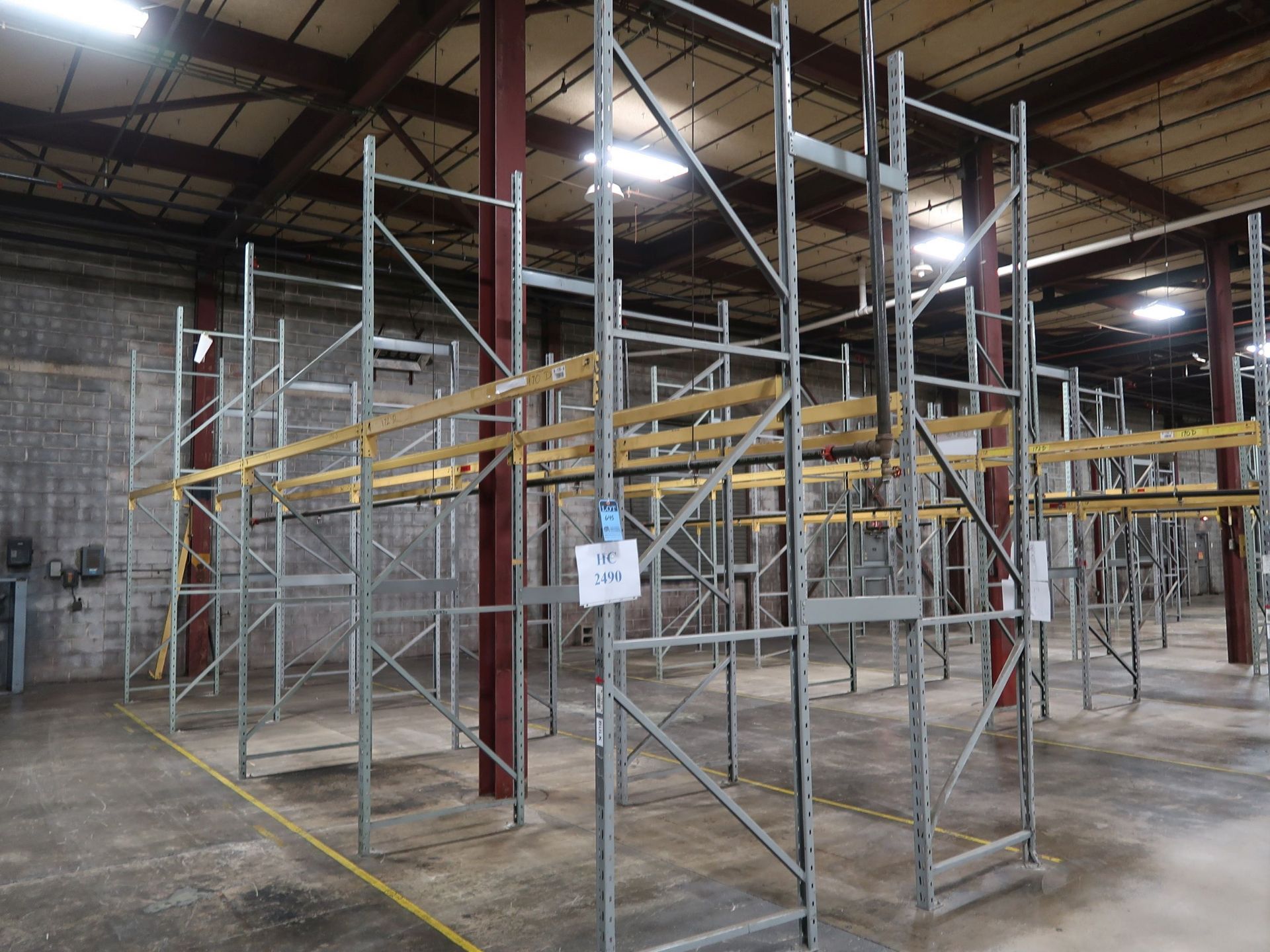 SECTIONS - (4) SECTIONS 96" X 42" X 168" & (4) SECTIONS 96" X 42" X 144" ADJUSTABLE BEAM PALLET