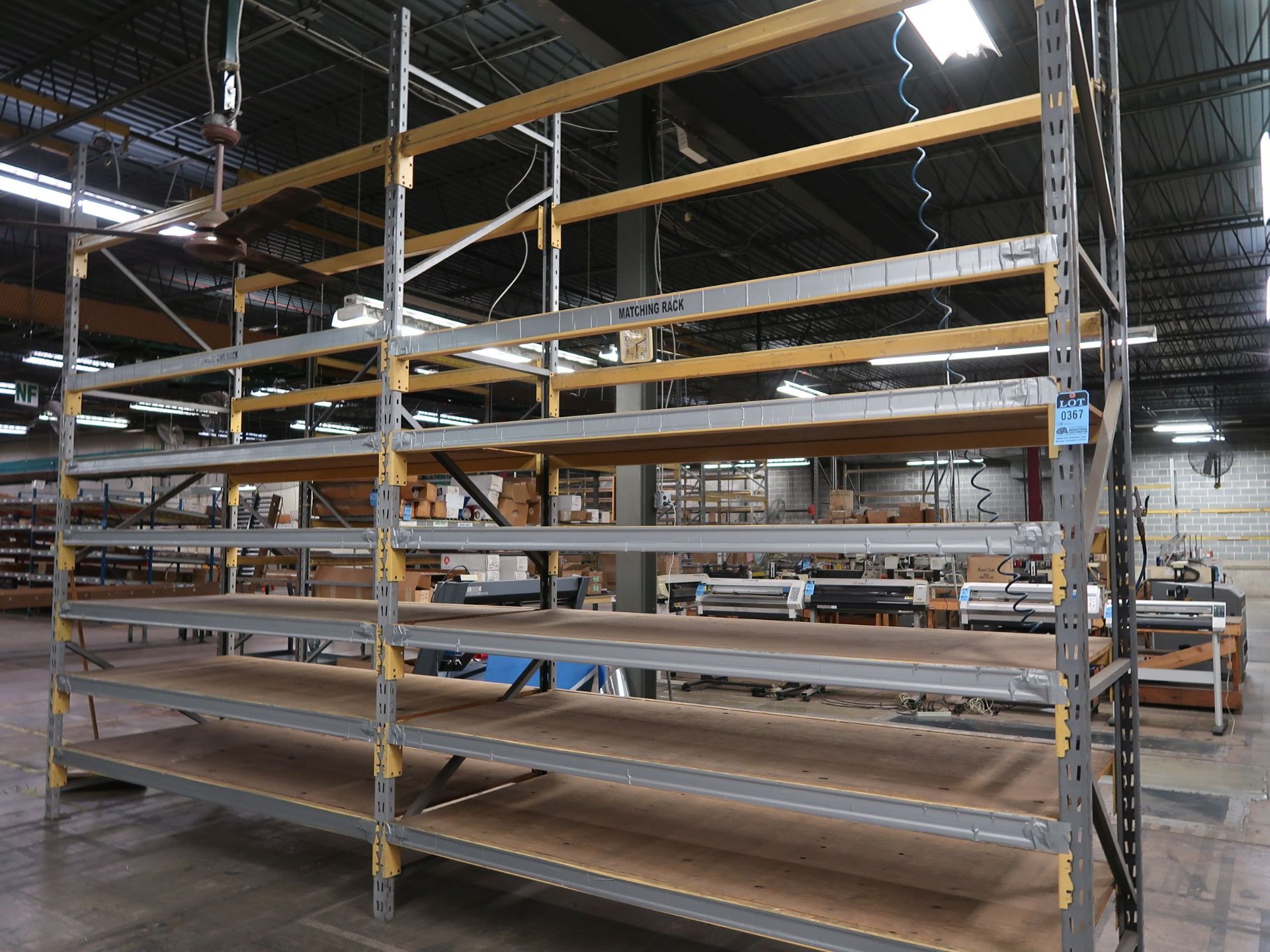 SECTIONS 96" X 42" X 144" ADJUSTABLE BEAM PALLET RACK; (12) 42" X 144" UPRIGHTS, (60) 96"