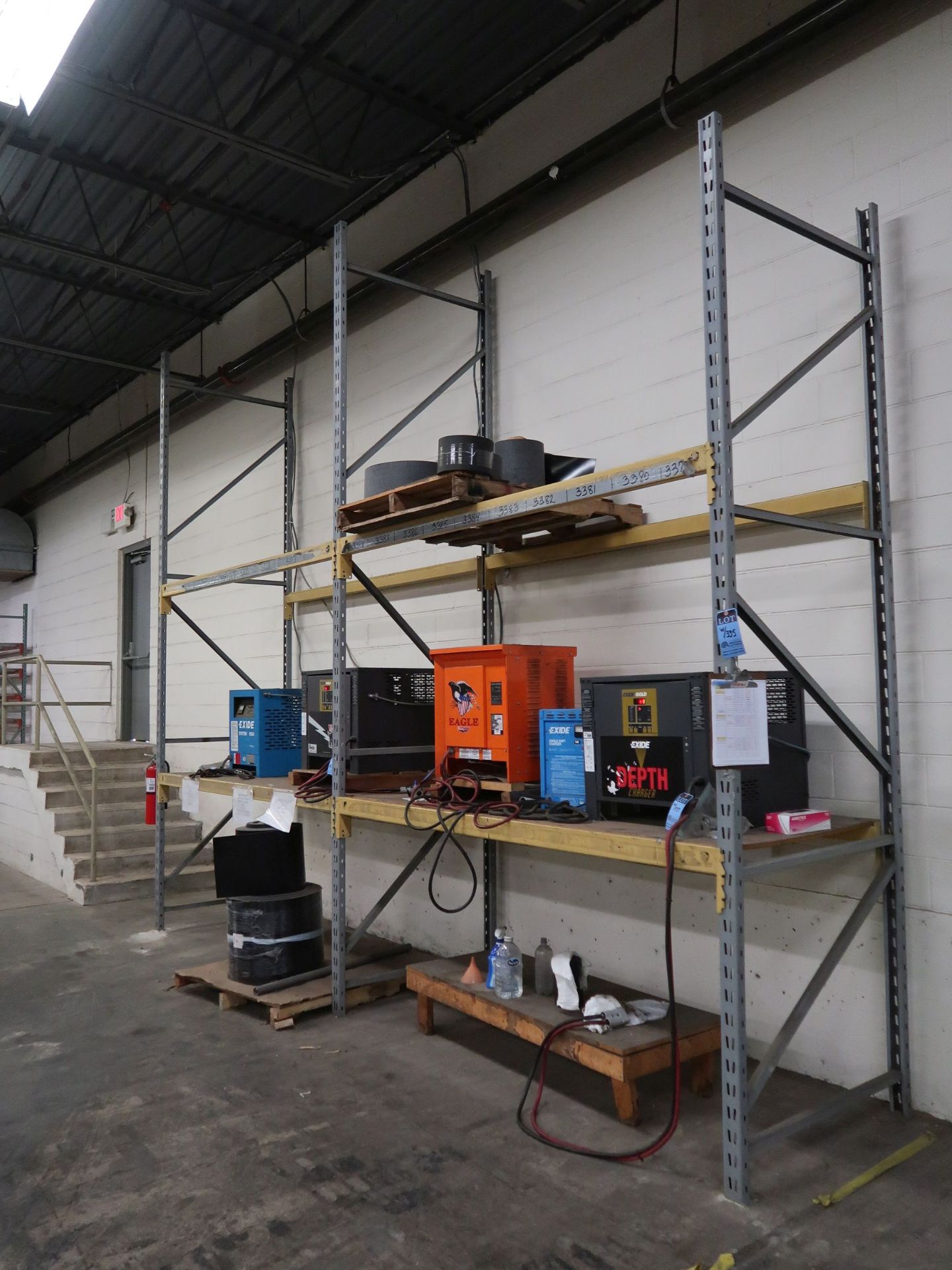 SECTIONS 96" X 42" X 168" ADJUSTABLE BEAM PALLET RACK; (12) 42" X 168" UPRIGHTS, (34) 96" - Image 2 of 3