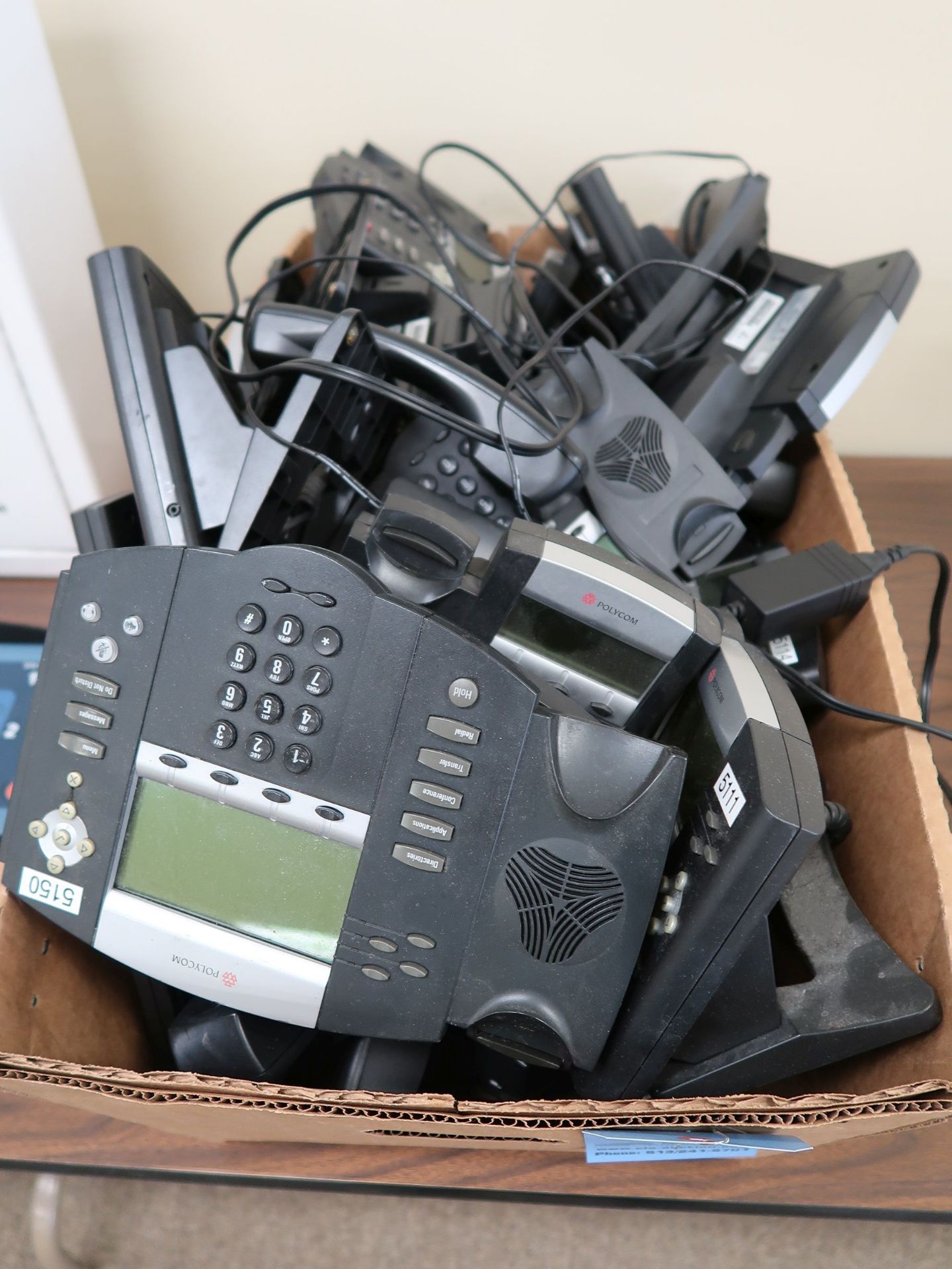 (LOT) POLYCOM DIGITAL PHONES