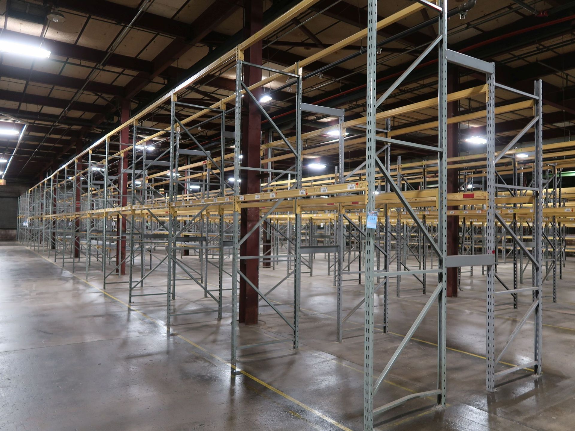 SECTIONS - (14) SECTIONS 96" X 42" X 168" & (14) SECTIONS 96" X 42" X 144" ADJUSTABLE BEAM PALLET