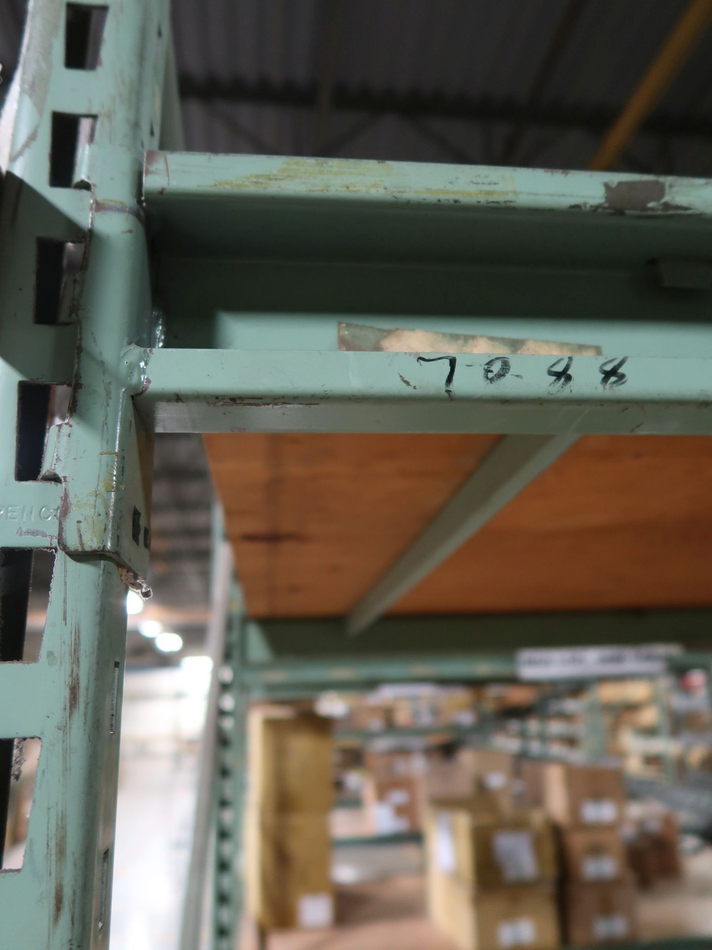 SECTIONS 96" X 48" X 96" ADJUSTABLE BEAM PALLET RACK; (10) SECTIONS 48" X 96" UPRIGHTS, (22) 96" - Image 2 of 2