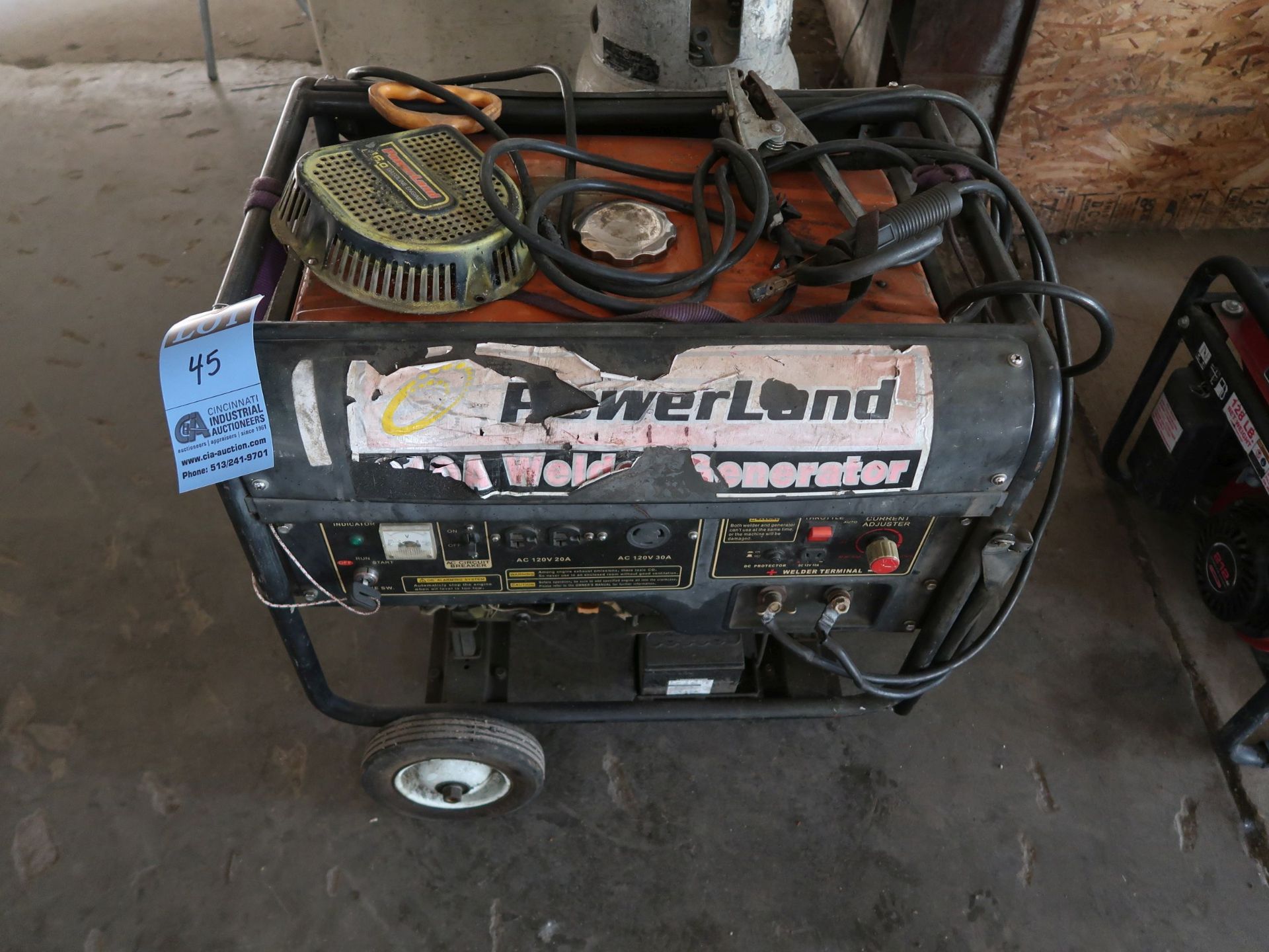 120 AMP POWERLAND GASOLINE POWERED WELDER GENERATOR *NEEDS OIL & GAS*