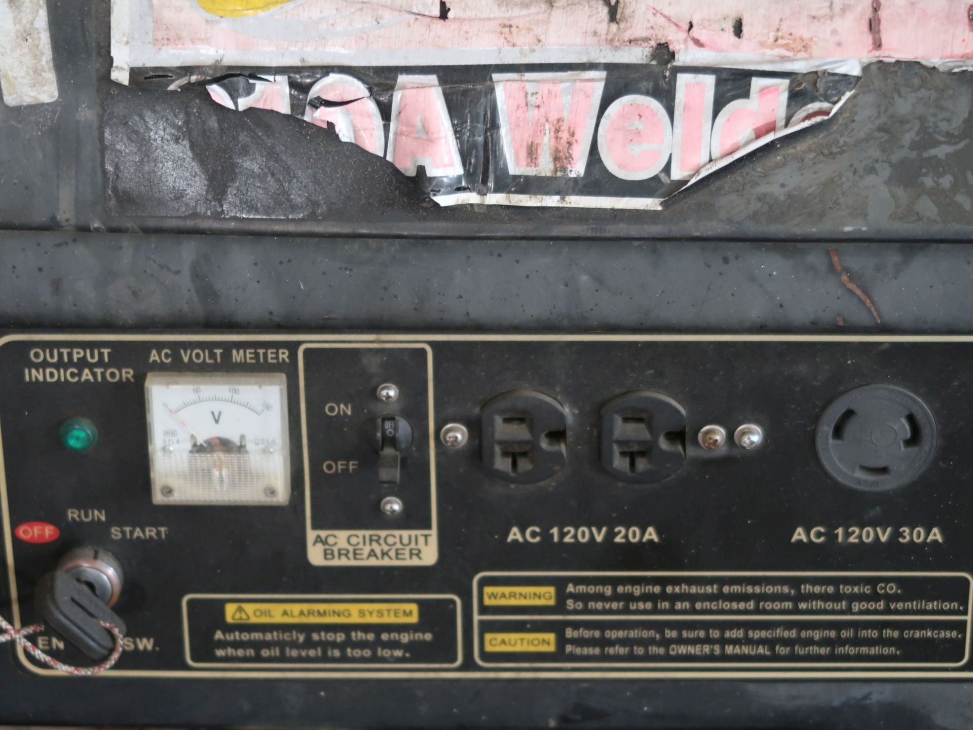 120 AMP POWERLAND GASOLINE POWERED WELDER GENERATOR *NEEDS OIL & GAS* - Image 2 of 3