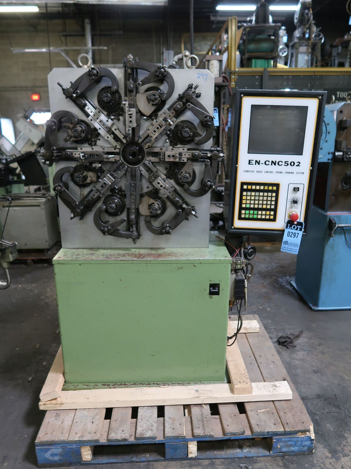 EN ELECTRICAL MODEL CNC-502 CNC SPRING FORMING MACHINE; S/N N/A (NEW 1995)