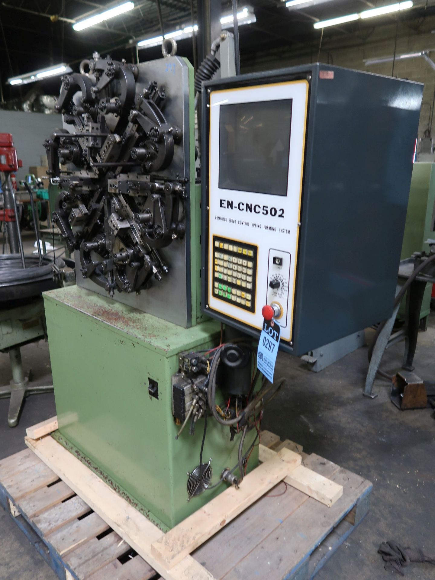 EN ELECTRICAL MODEL CNC-502 CNC SPRING FORMING MACHINE; S/N N/A (NEW 1995) - Image 2 of 5