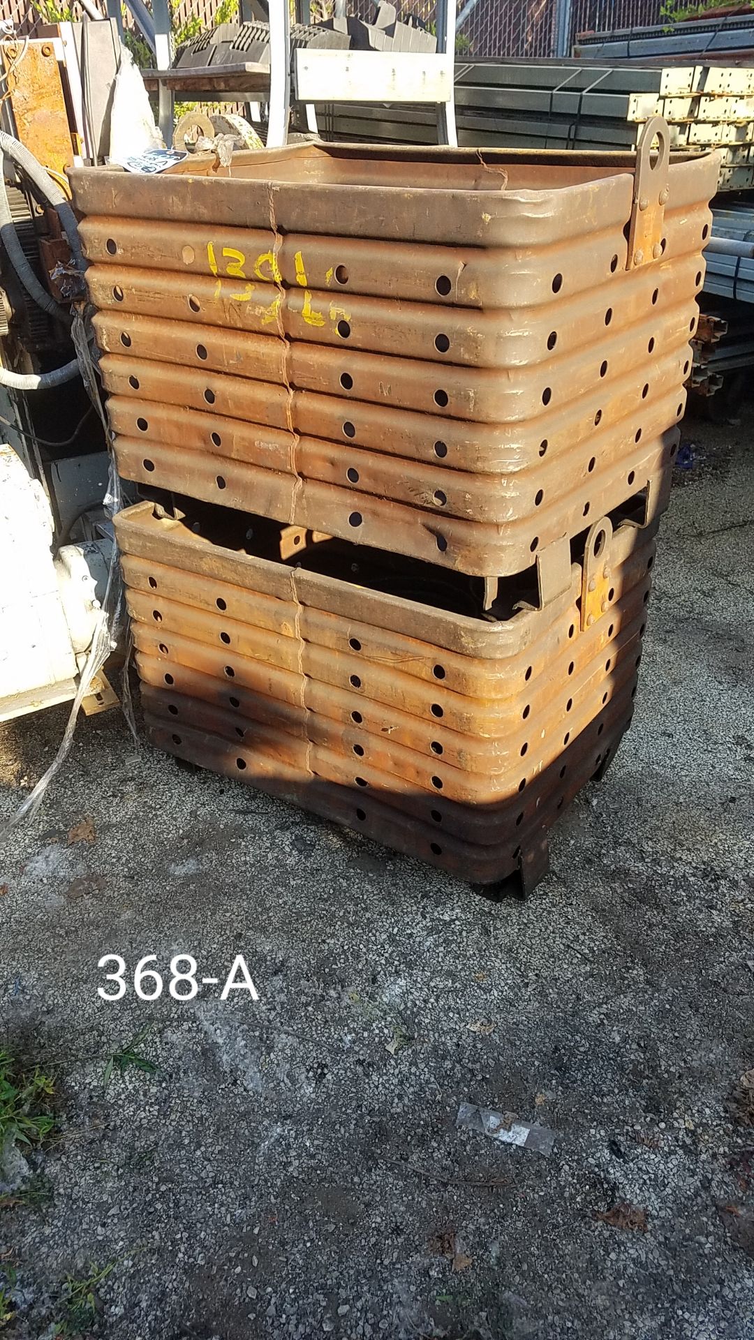 29 corrugated various size steel tubs