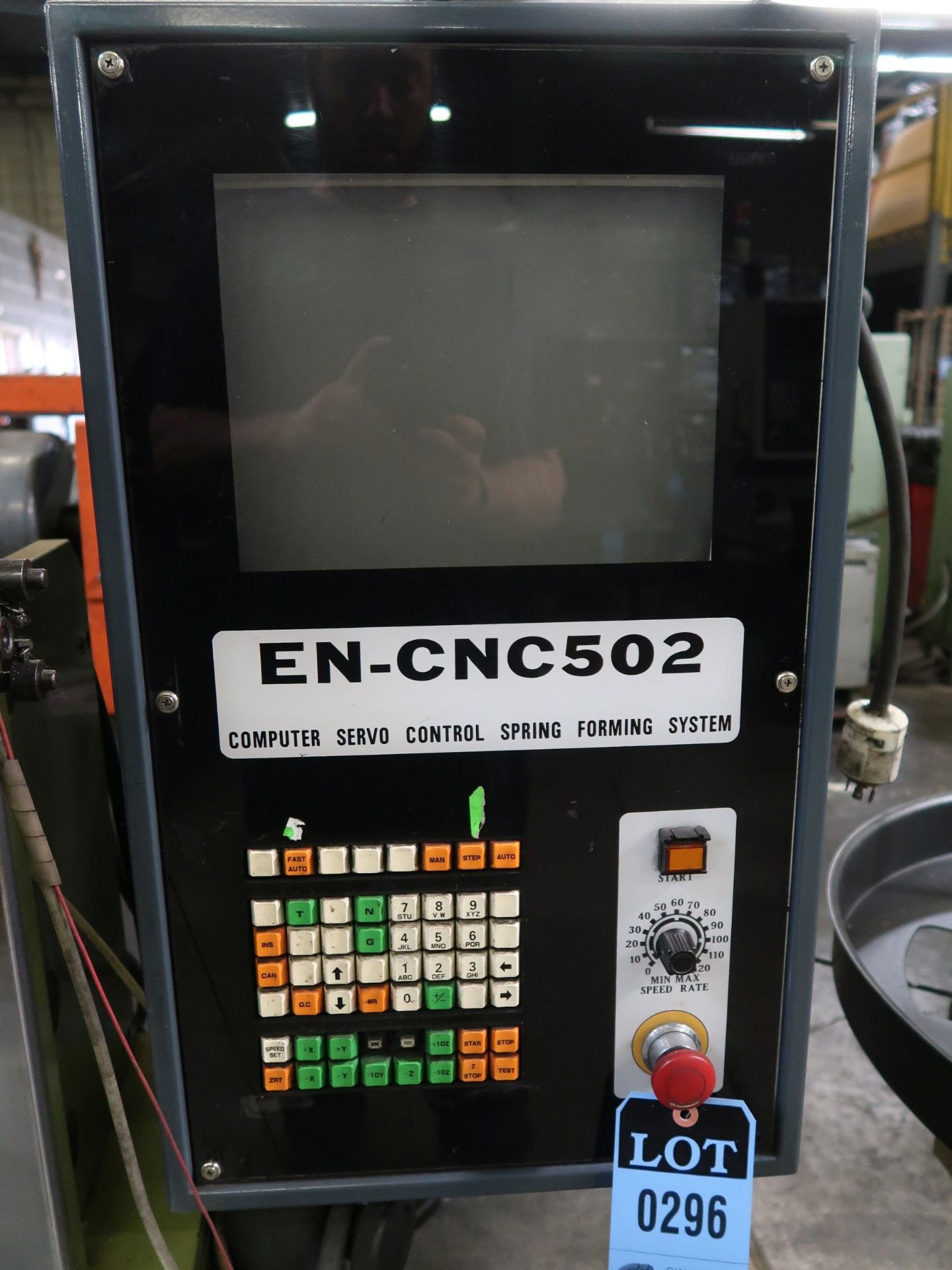 EN ELECTRICAL MODEL CNC-502 CNC SPRING FORMING MACHINE; S/N 881545 (NEW 1995) - Image 6 of 8