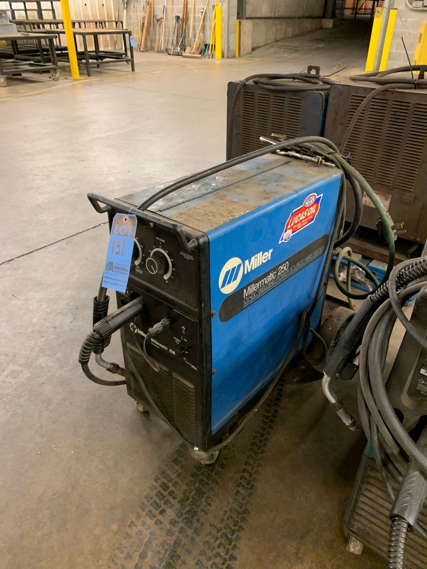 200 AMP MILLER MILLERMATIC 250 WELDING POWER SOURCE WITH BUILT IN WIRE FEEDER; S/N KG275875