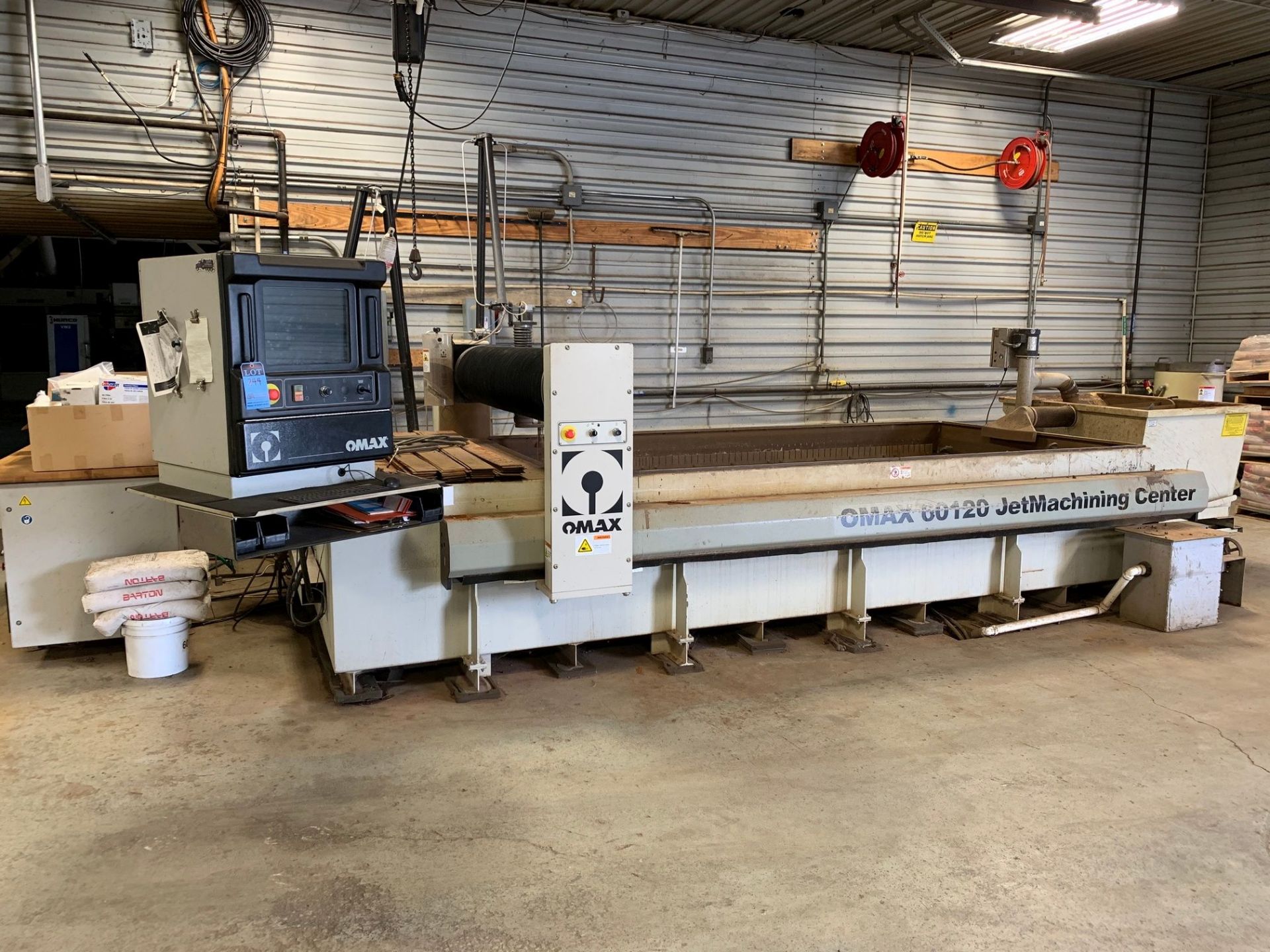 OMAX MODEL 60120 CNC WATER JET; S/N H511846, 10'6" X 5'-2' CUTTING ENVELOPE, 8" Z-AXIS, 12' X 6-1/2' - Image 3 of 18