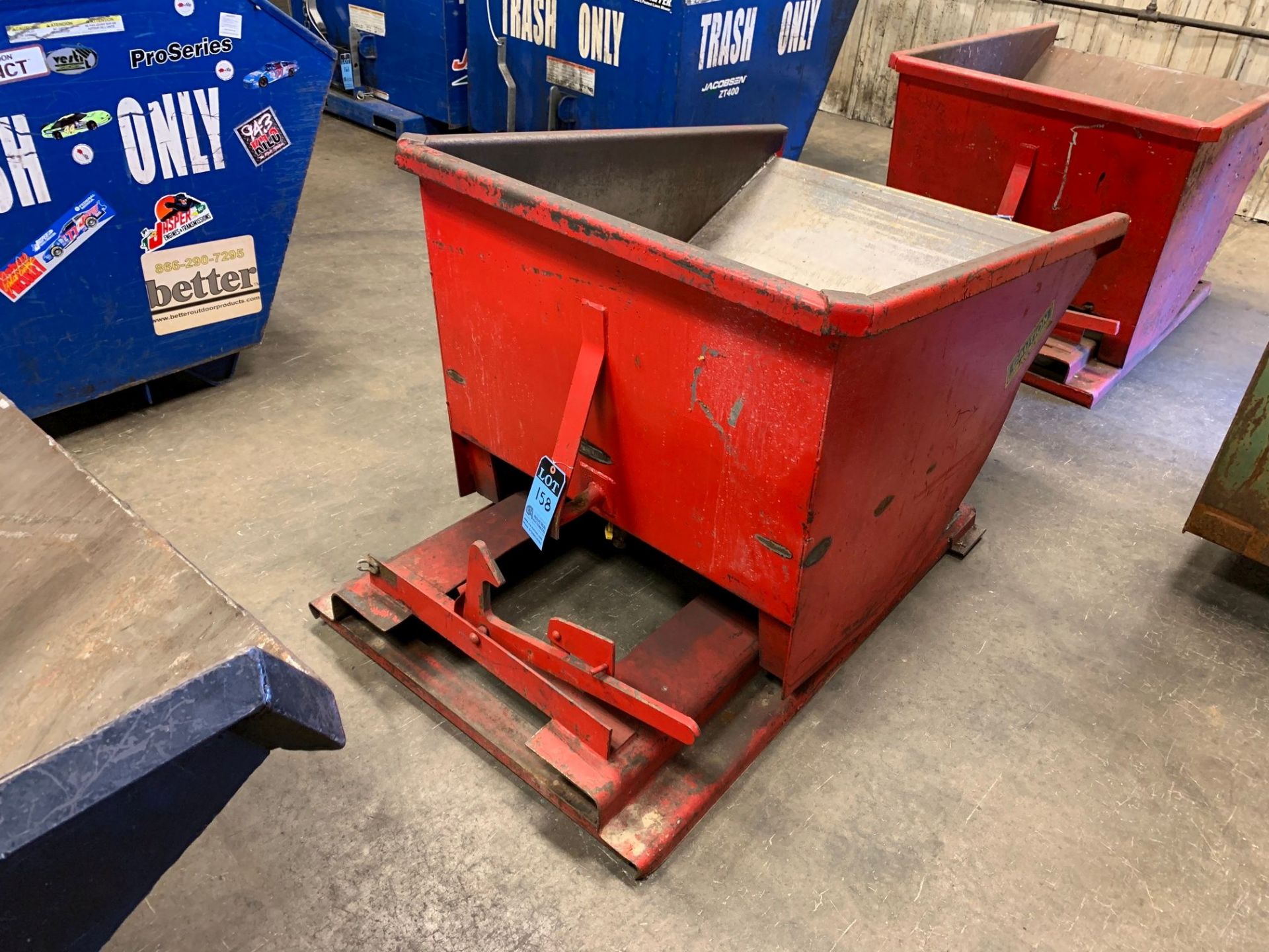 1 CUBIC YARD APPROX. SELF DUMPING HOPPER