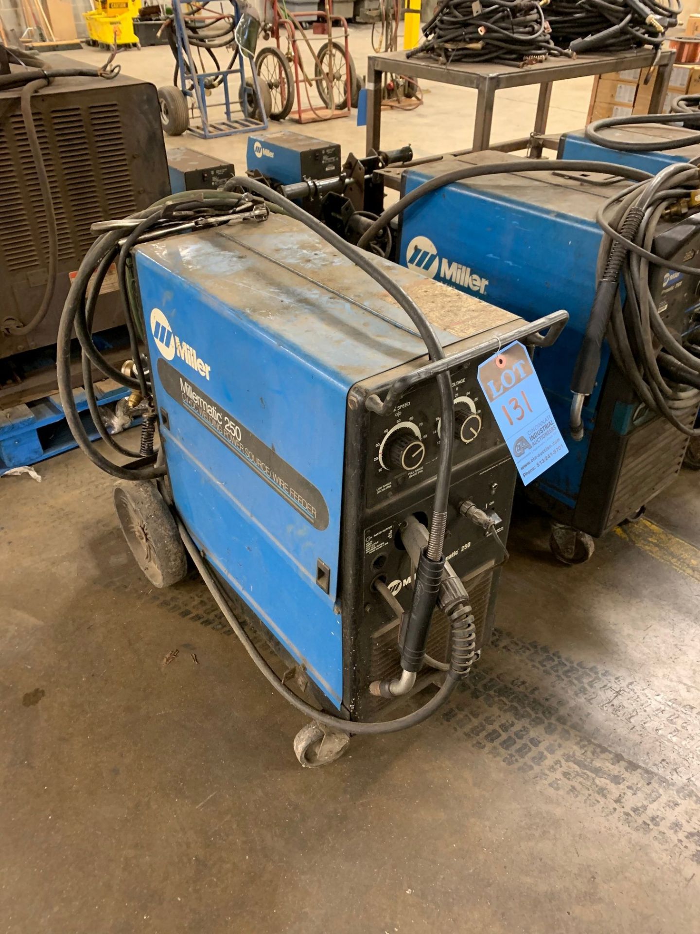 200 AMP MILLER MILLERMATIC 250 WELDING POWER SOURCE WITH BUILT IN WIRE FEEDER; S/N KG275875 - Image 2 of 2