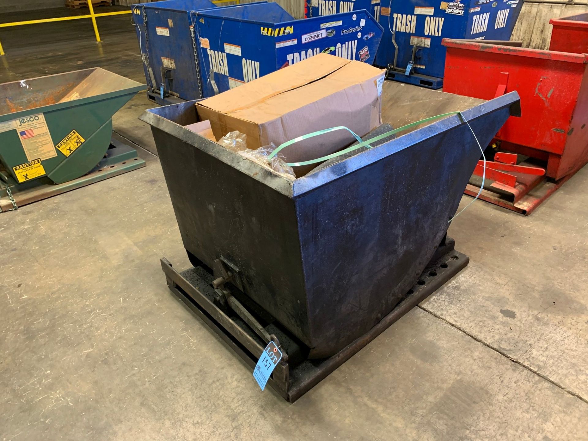 1 CUBIC YARD APPROX. SELF DUMPING HOPPER