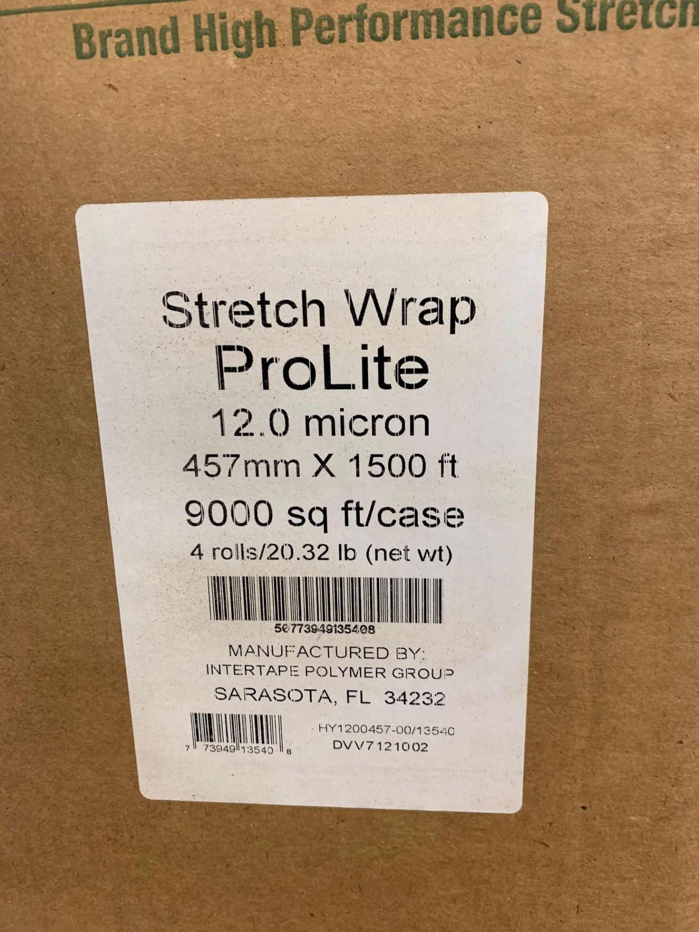 SKID 18" WIDE SUPERFLEX PRO LITE STRETCH WRAP **44 BOXES APPROX.** - Image 3 of 3