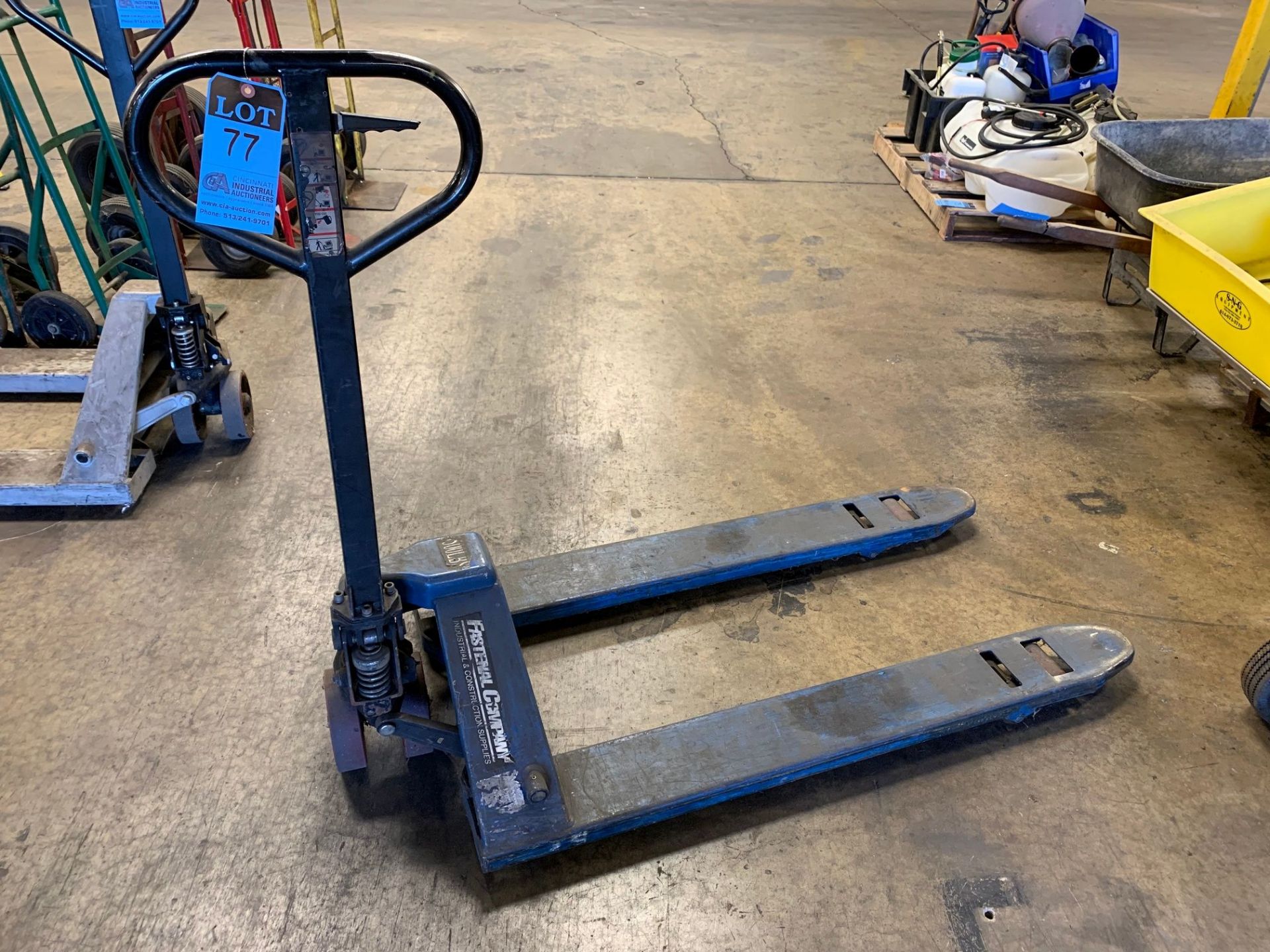 5,500 LB. CAPACITY HAND HYDRAULIC PALLET TRUCK, 48" FORKS