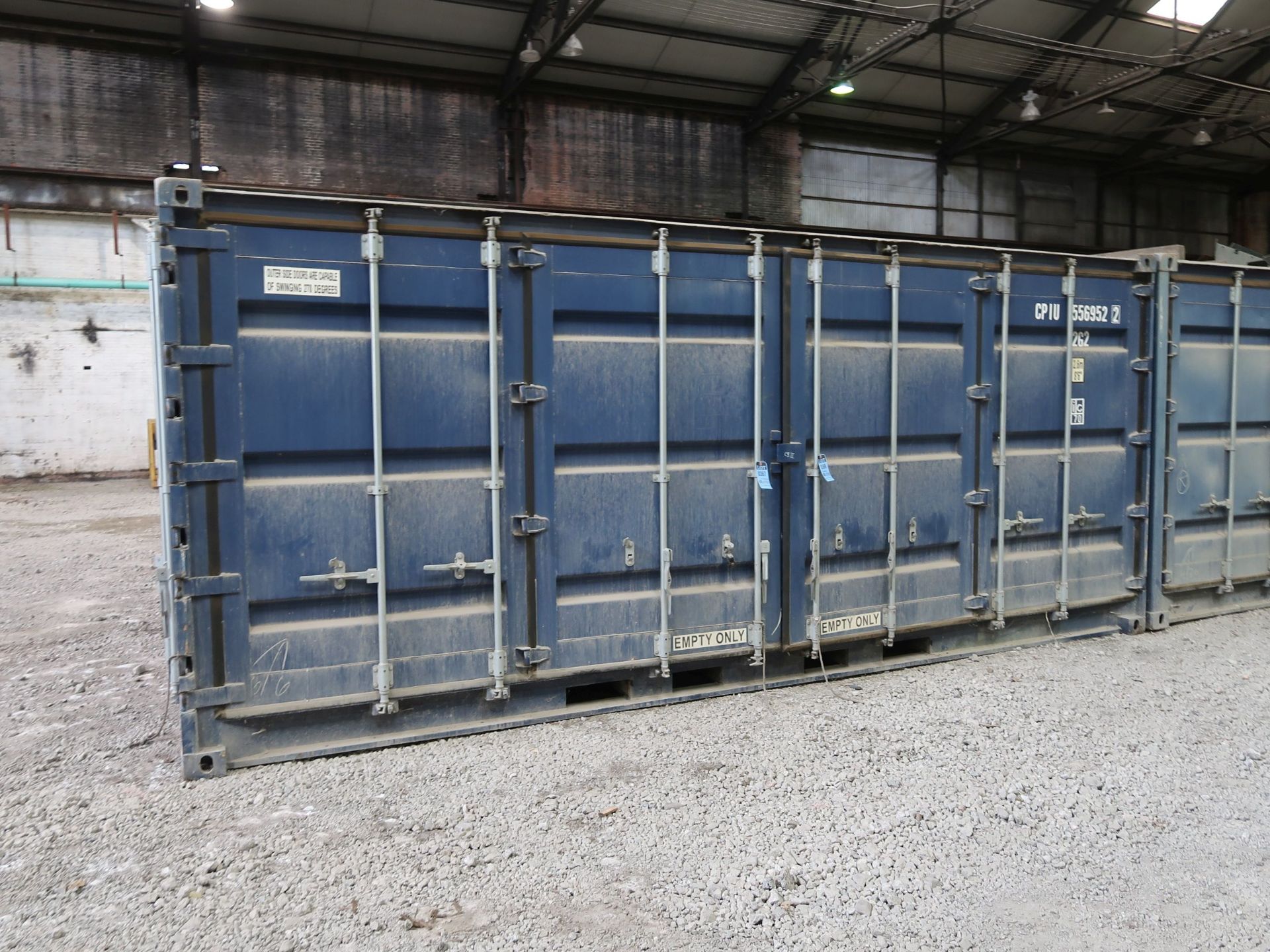 8' X 20' CONTAINER PROVIDERS INTL CONEX SHIPPING CONTAINER, 1094 CU. FT. STANDARD END DOOR AND