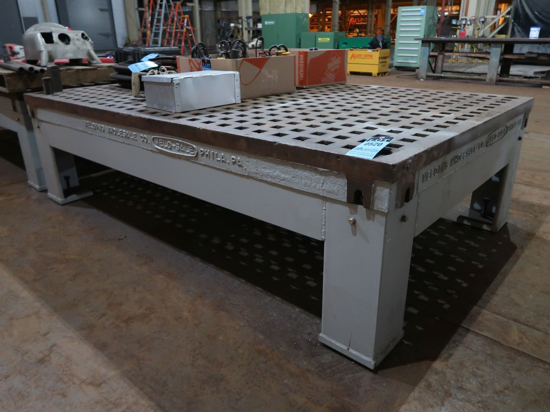 96" X 60" X 5-1/2" WELD-SALE ACORN WELDING TABLE