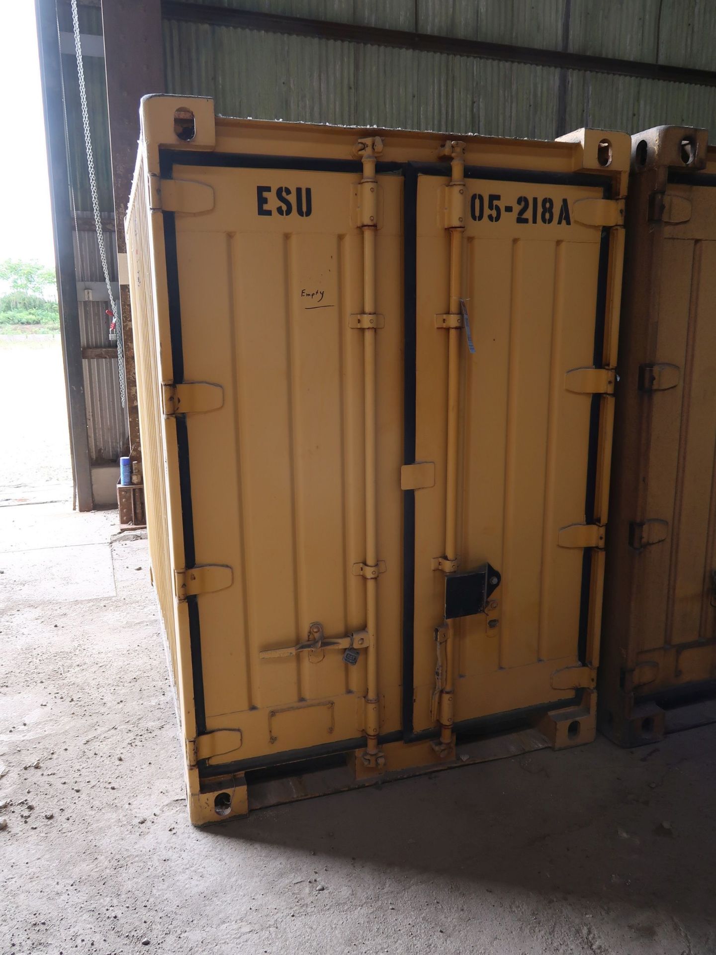 57" X 96" X 82" CONEX STORAGE CONTAINER, DOOR ON EACH END