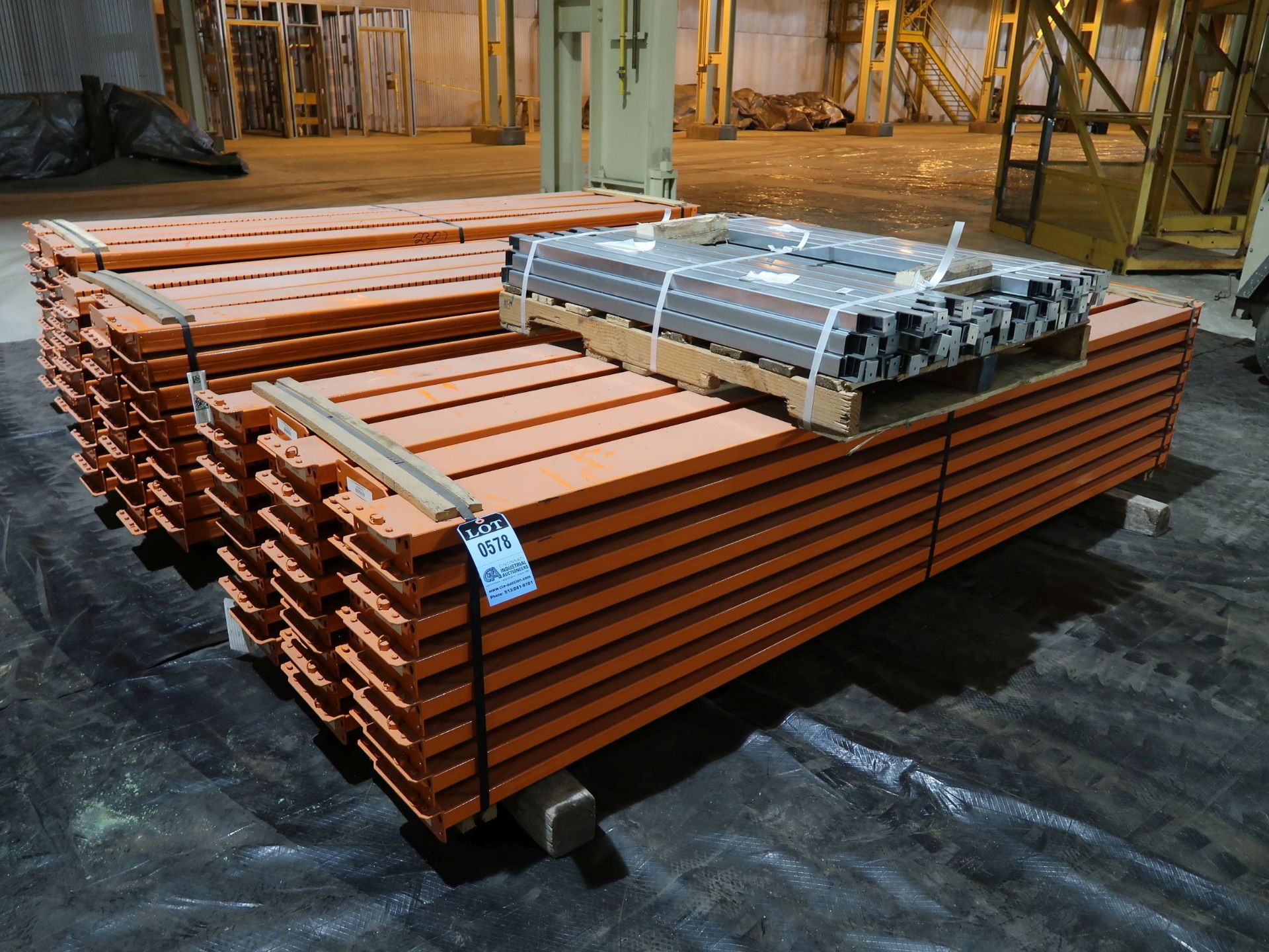 120" LONG X 6-1/2" WIDE CROSSBEAMS WITH (80) 49" SUPPORTS