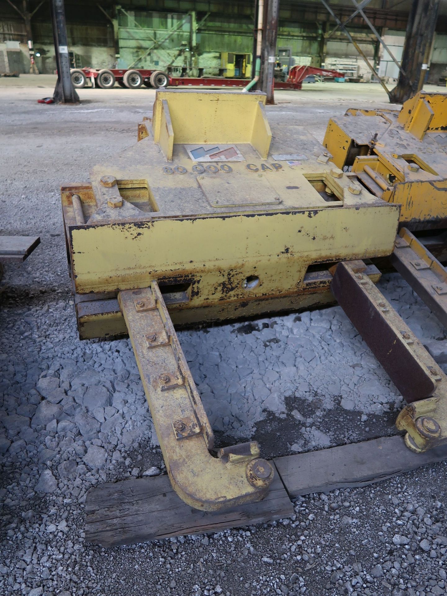 80,000 LB. VOEST - ALPINE HSF7 MOTORIZED OVERHEAD CRANE COIL LIFTER - Image 2 of 3