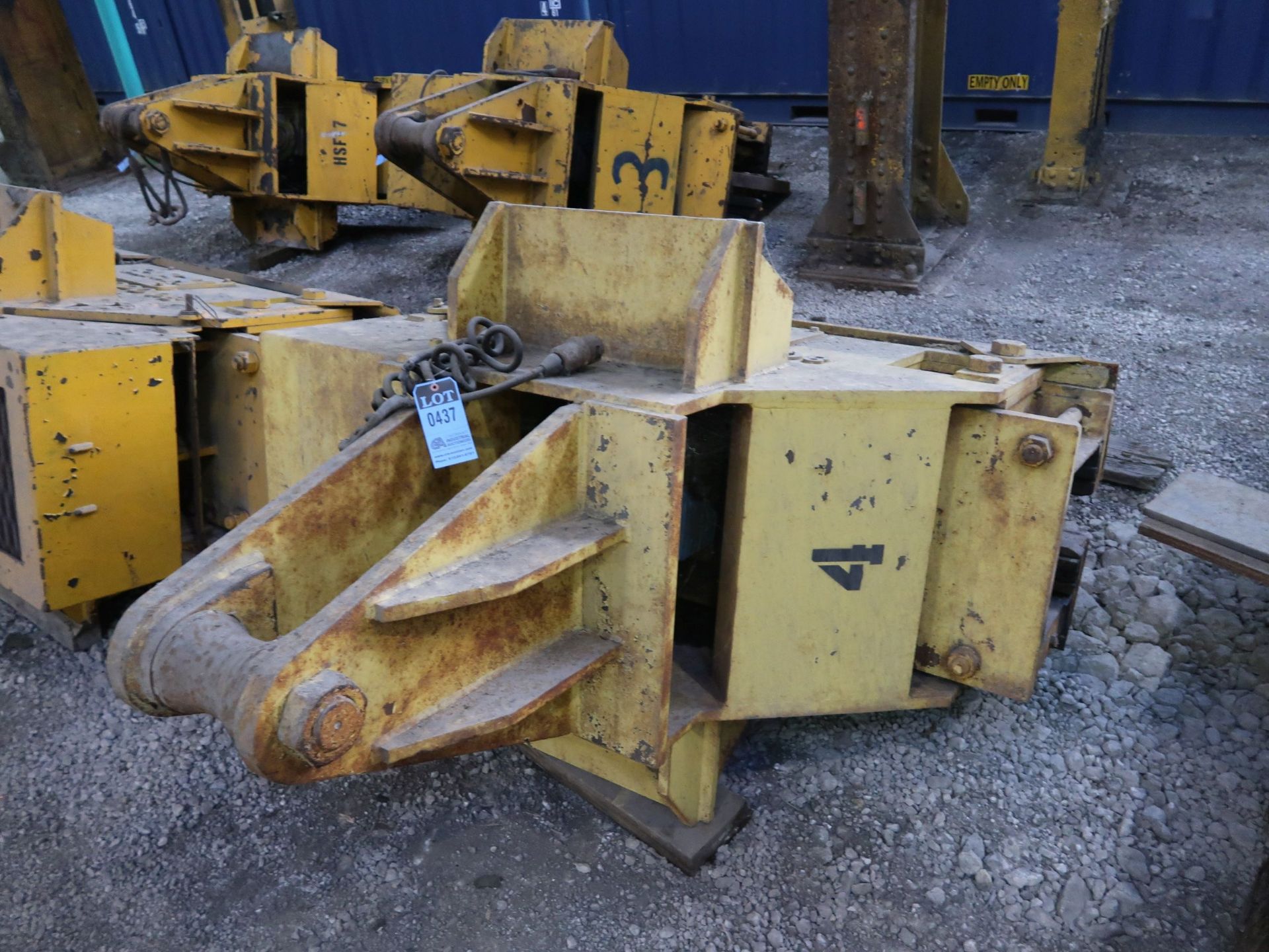 80,000 LB. VOEST - ALPINE HSF7 MOTORIZED OVERHEAD CRANE COIL LIFTER