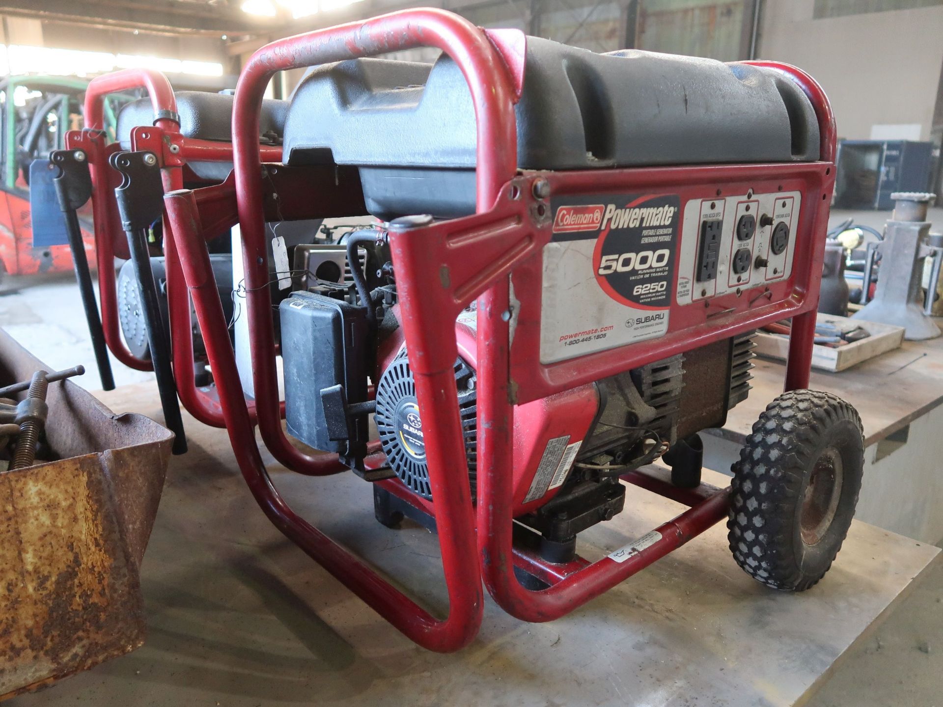 5,000 WATT COLEMAN GAS POWERED PORTABLE GENERATOR - Image 2 of 3