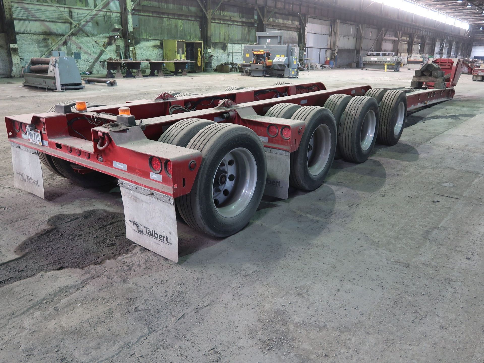 2005 - 45 TON TALBERT MODEL T4BDW-45-HRG-RA-I-TI DETACH NECK LOW BOY BEAM TRAILER; VIN - Image 7 of 11