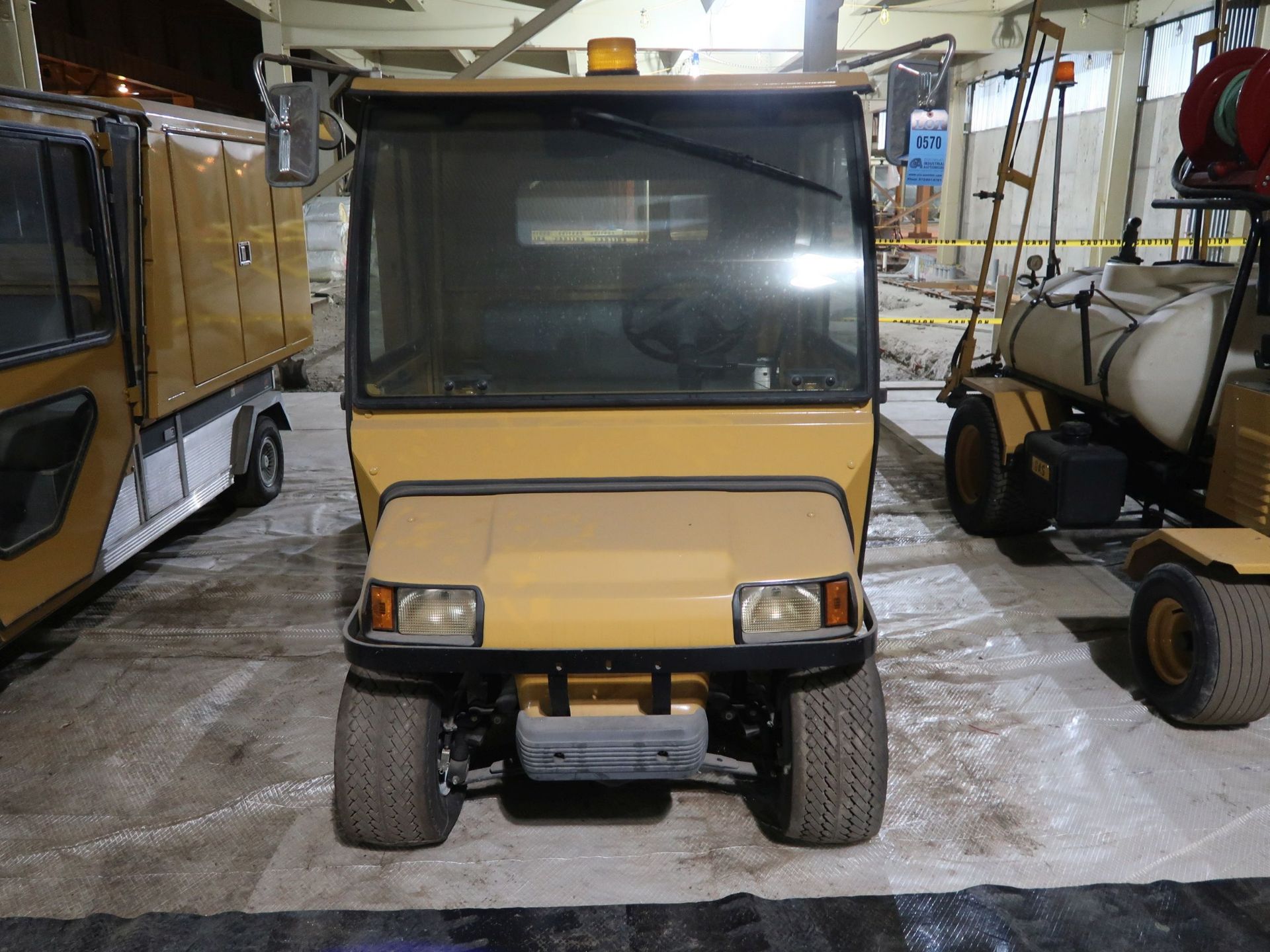 INGERSOLL RAND / CLUBCAR CARRYALL 6 ELECTRIC ENCLOSED REAR MAINTENANCE CART; S/N J0531-528157, 48" X - Image 2 of 6