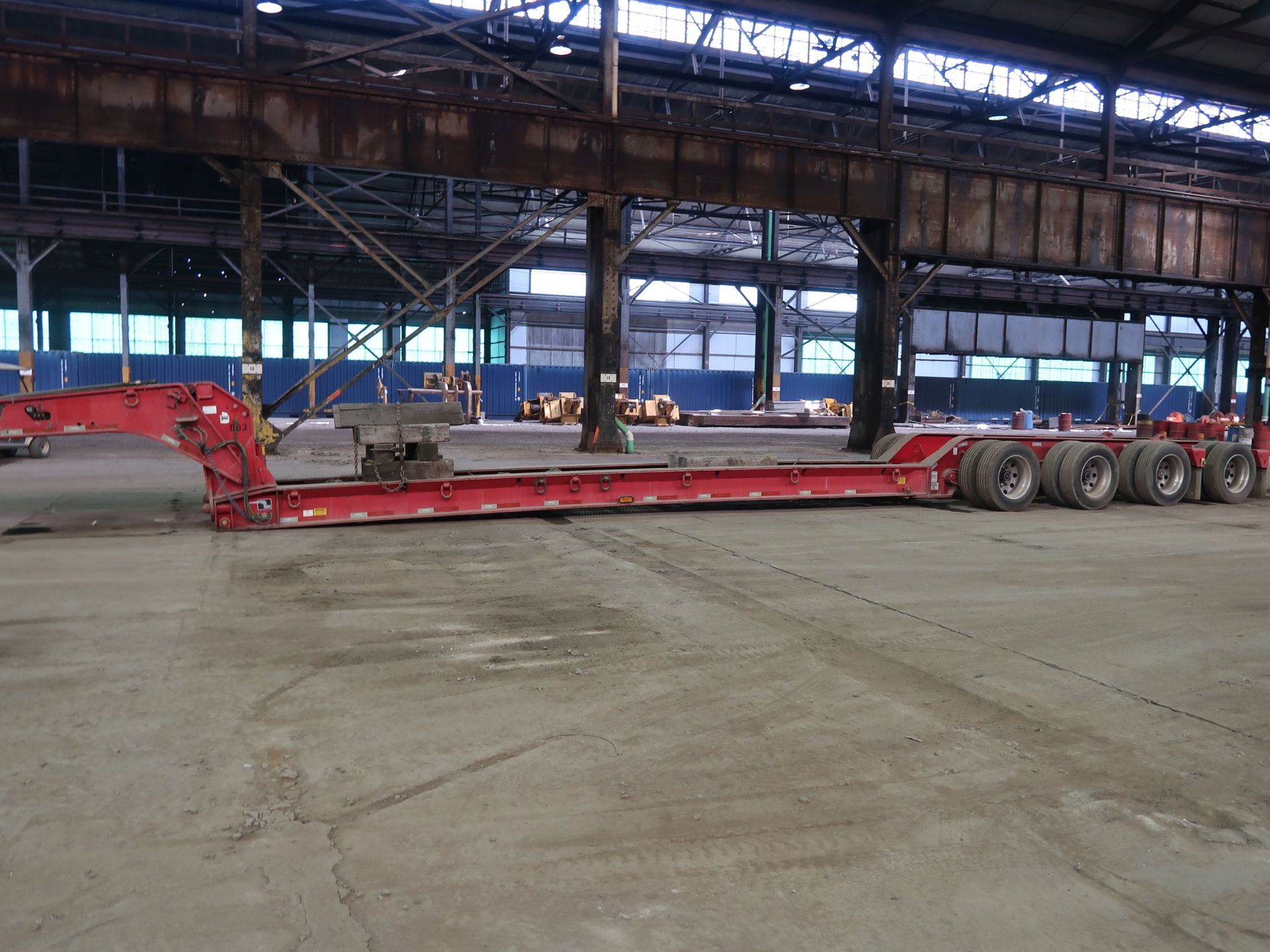 2005 - 45 TON TALBERT MODEL T4BDW-45-HRG-RA-I-TI DETACH NECK LOW BOY BEAM TRAILER; VIN - Image 4 of 11