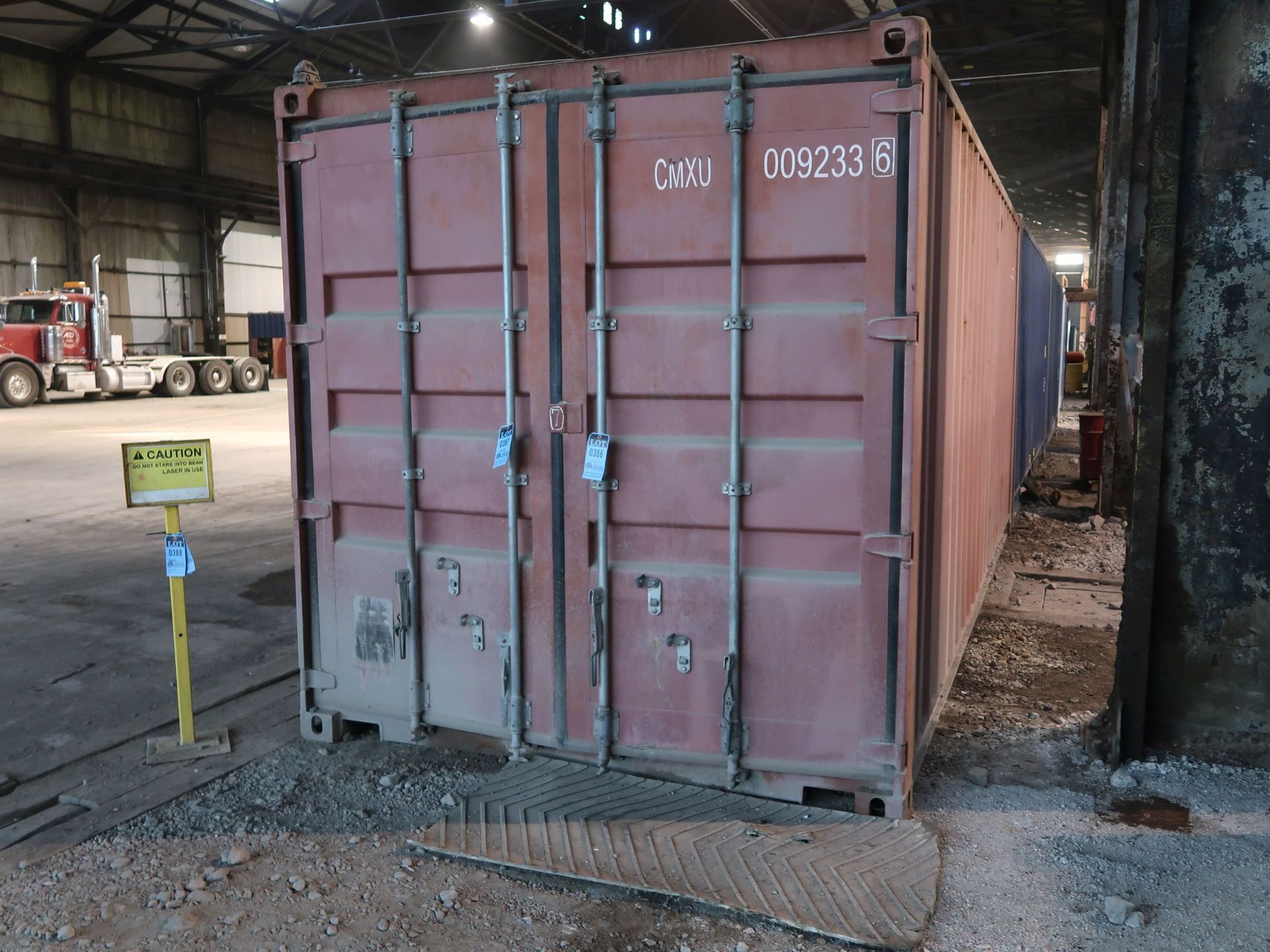 8' X 20' CHARLESTON MARINE CONEX STORAGE CONATINER WITH STANDARD END DOOR