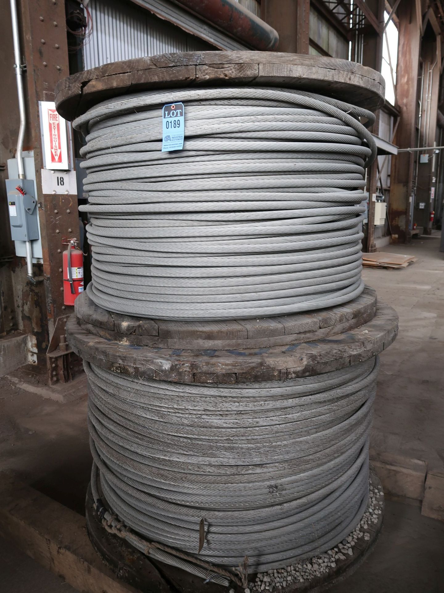 ROLLS 1590 ACRS ALUMINUM WIRE, UNKNOWN LENGTH