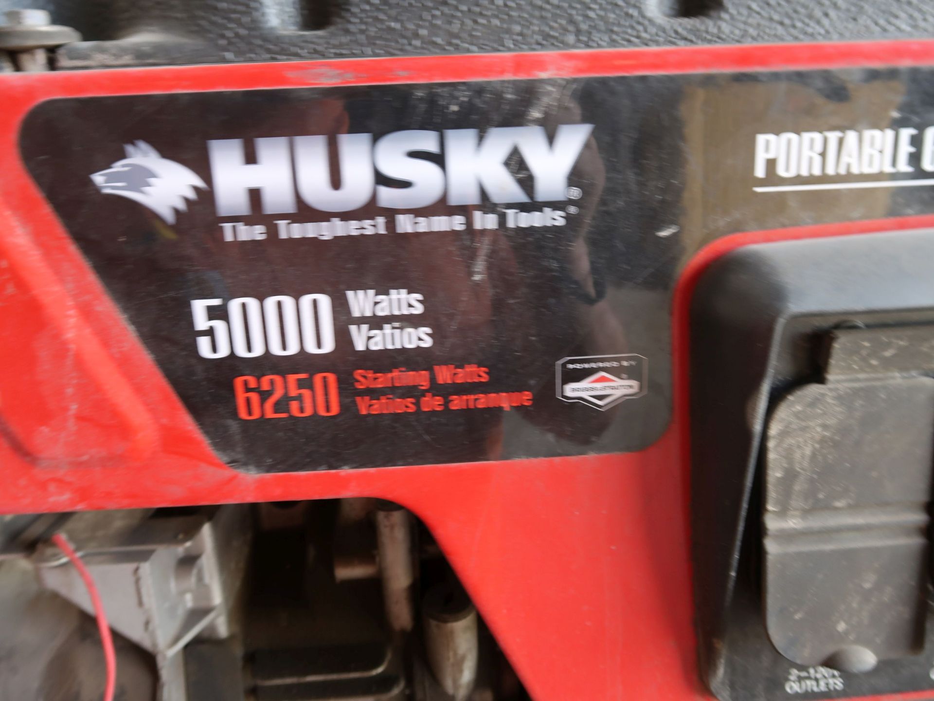 5,000 WATT HUSKY GAS POWERED PORTABLE GENERATOR - Image 3 of 3