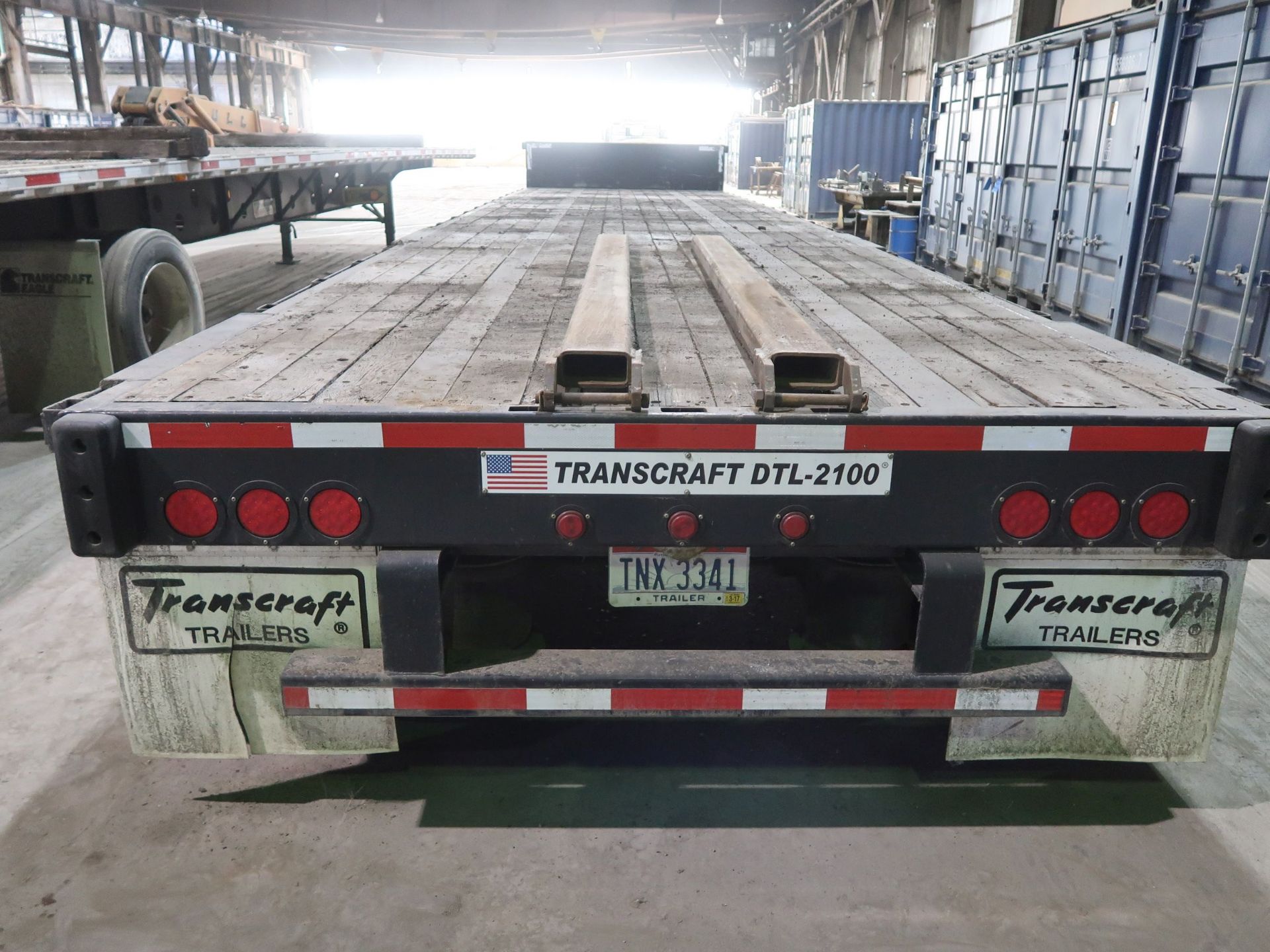 2008 TRANSCRAFT MODEL DTL2100 TANDEM SPREAD AXLE STEP DECK TRAILER; VIN 1TTE4820281083673, UNIT 01- - Image 3 of 9