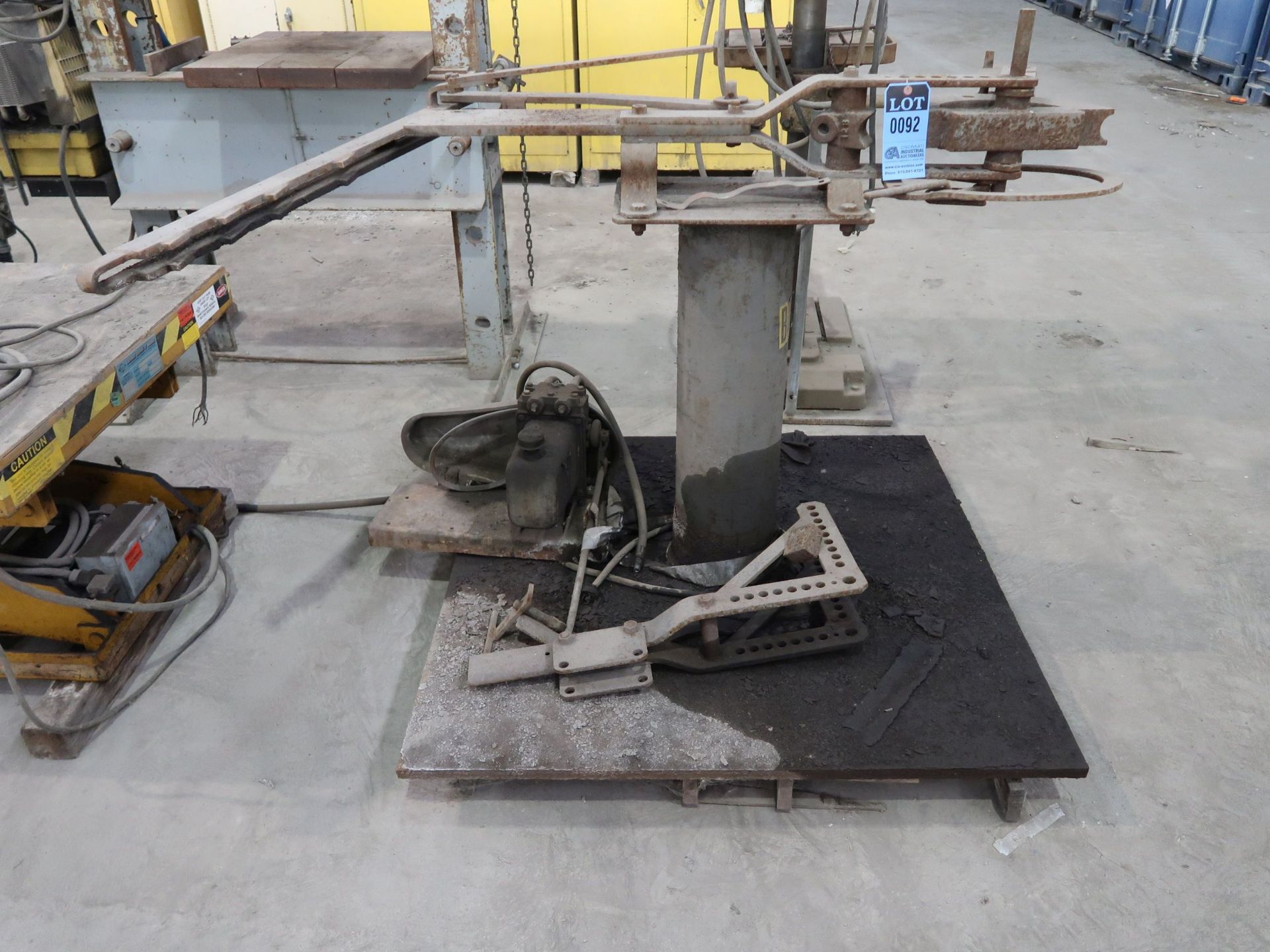 SHOP BUILT HYDRAULIC PIPE BENDER