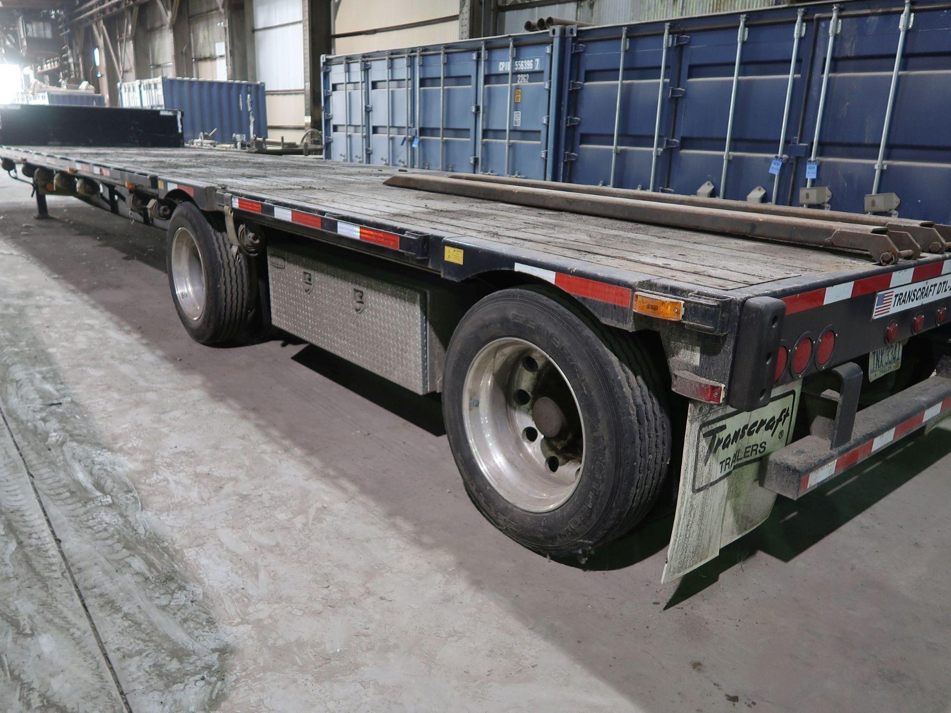 2008 TRANSCRAFT MODEL DTL2100 TANDEM SPREAD AXLE STEP DECK TRAILER; VIN 1TTE4820281083673, UNIT 01- - Image 4 of 9