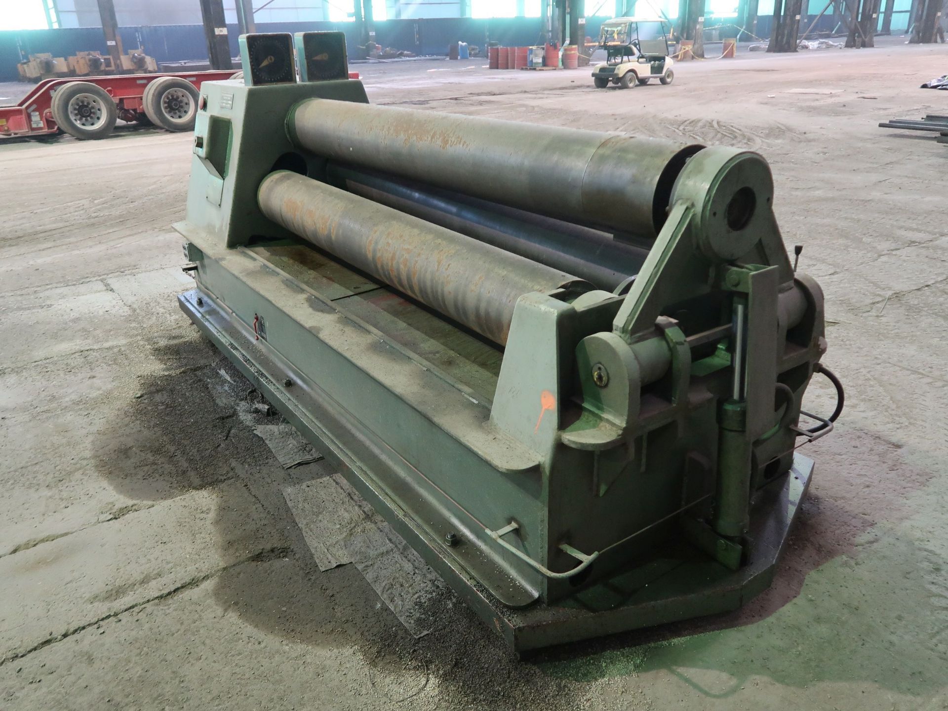 6' X 5/8" ROUNDO TYPE PS-255 PLATE BENDING ROLLS; S/N OB-2360, 9" DIAMETER ROLLS - Image 3 of 9