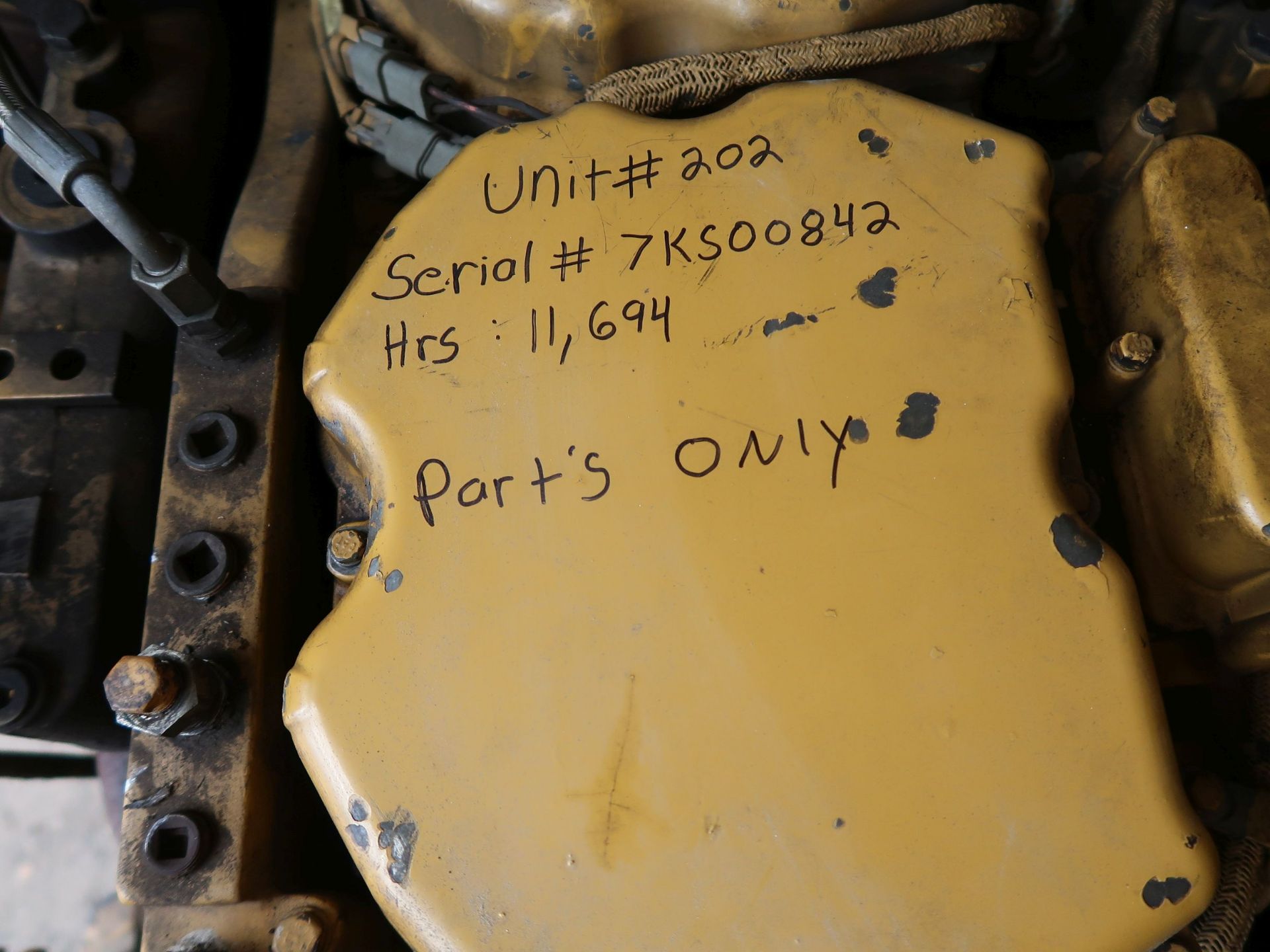 6 CYL. CATERPILLAR ENGINE-REMOVED FROM CAT 345 EXCAVATOR (PARTS ONLY) - Image 2 of 2