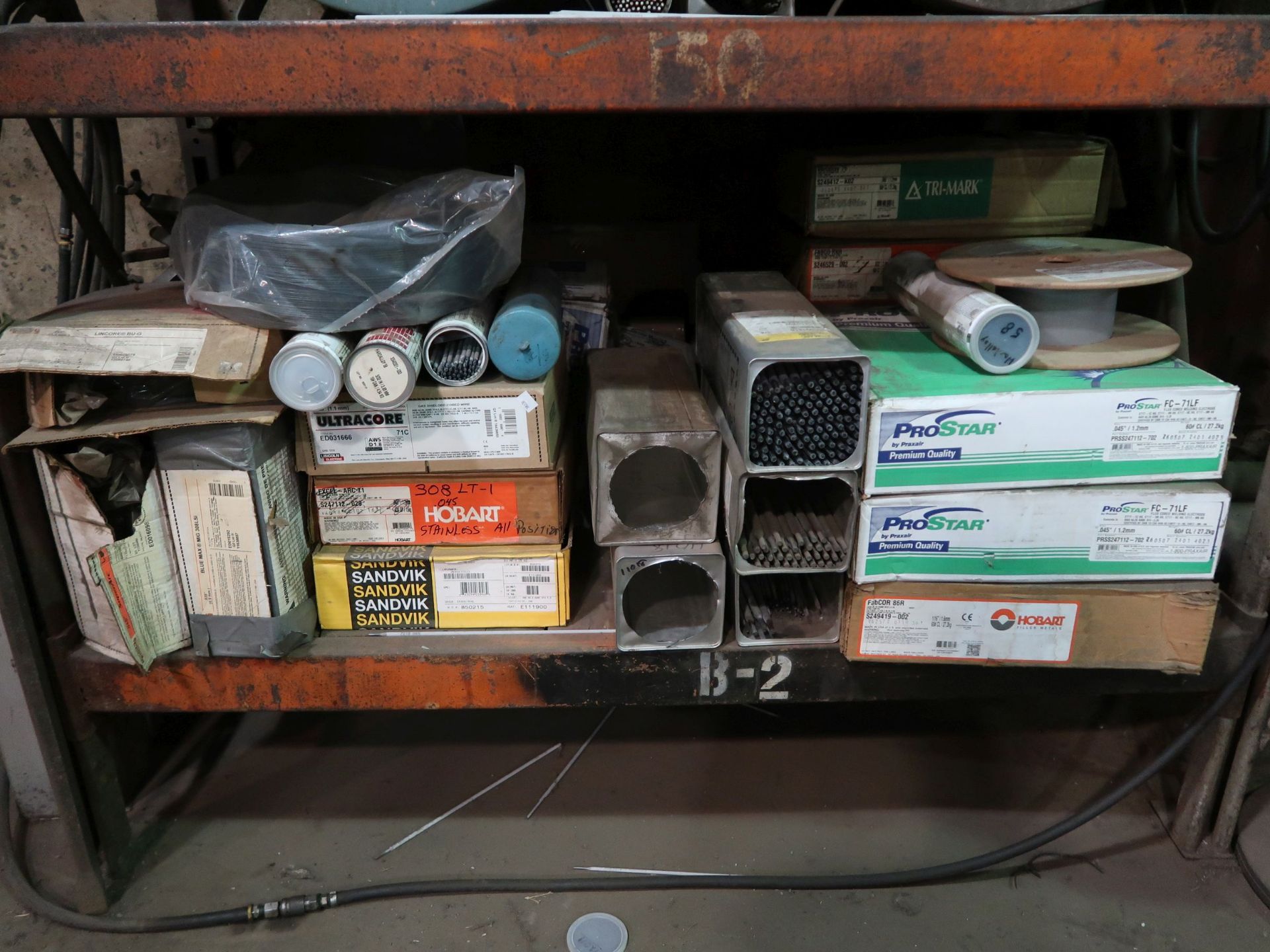 (LOT) SHELF WITH CONTENTS WELDING SUPPLIES - Image 2 of 5