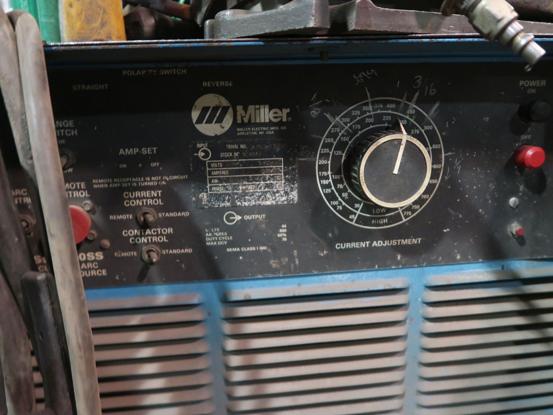 600 AMP MILLER GOLDSTAR 600SS WELDER - Image 3 of 4