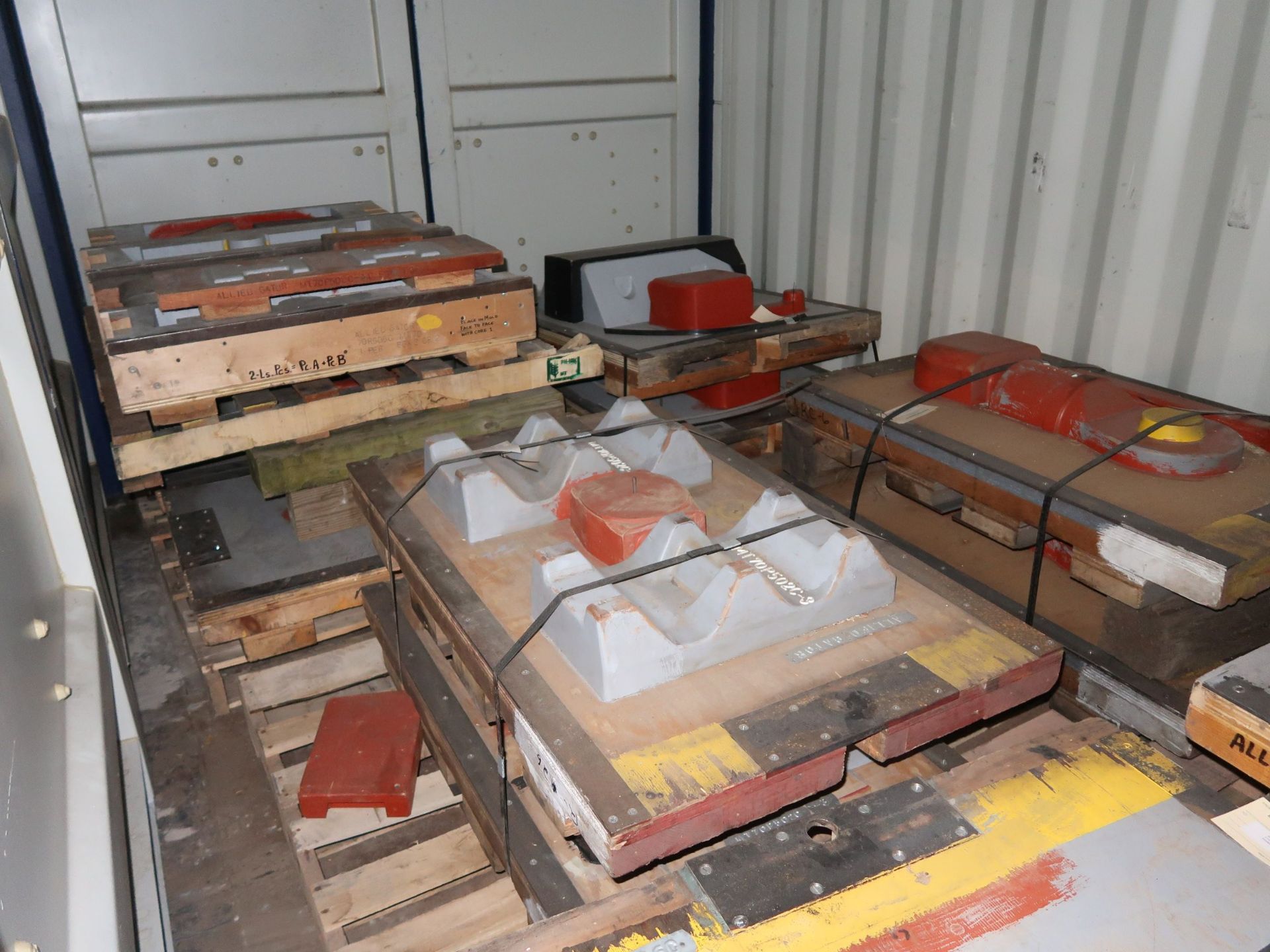 (LOT) LARGE OFFERING OF ALLIED GATOR PARTS THAT ARE STORED IN (160) CONEX CONTIANERS, YELLOW STEEL - Image 187 of 190