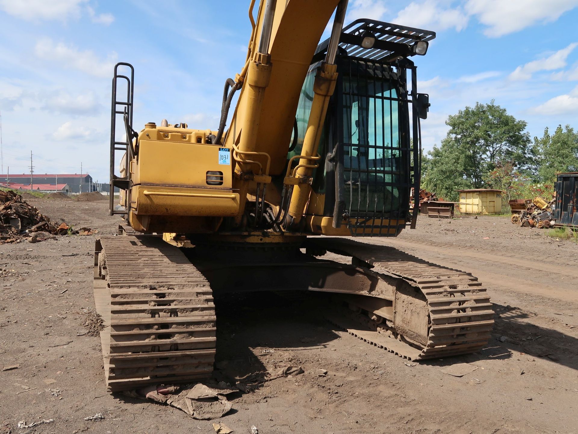 2002 CATERPILLAR MODEL 322CL HYDRAULIC EXCAVATOR; S/N BKJ00644, 27-1/2" WIDE TRACKS, CAB AC, - Image 5 of 9