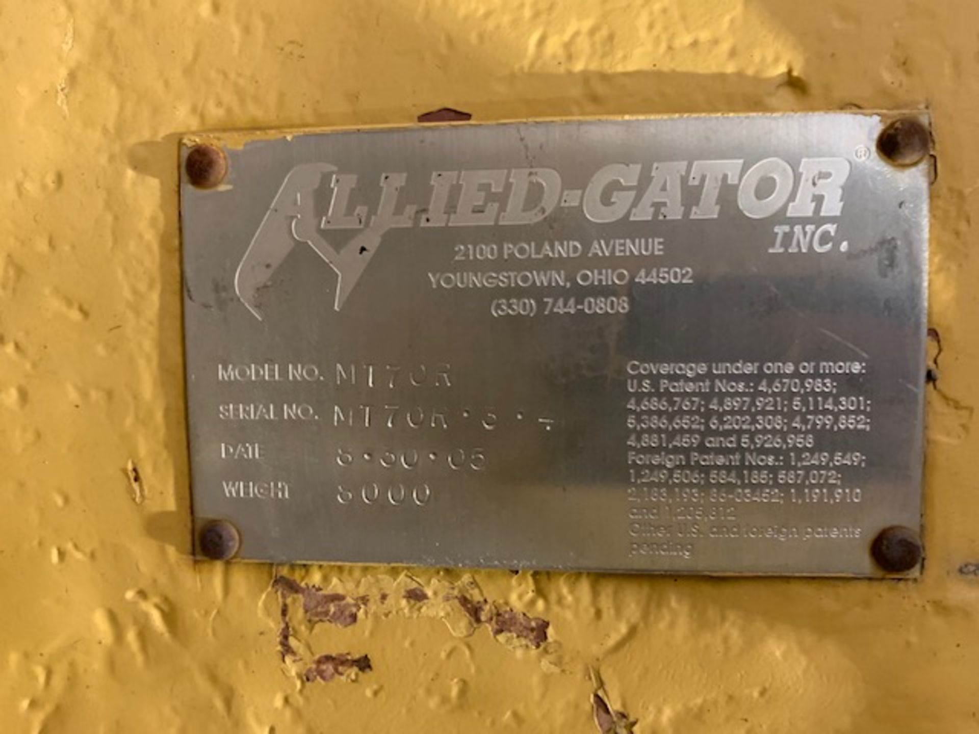 ALLIED GATOR MT70 TOOL ATTACHMENT - Image 3 of 3