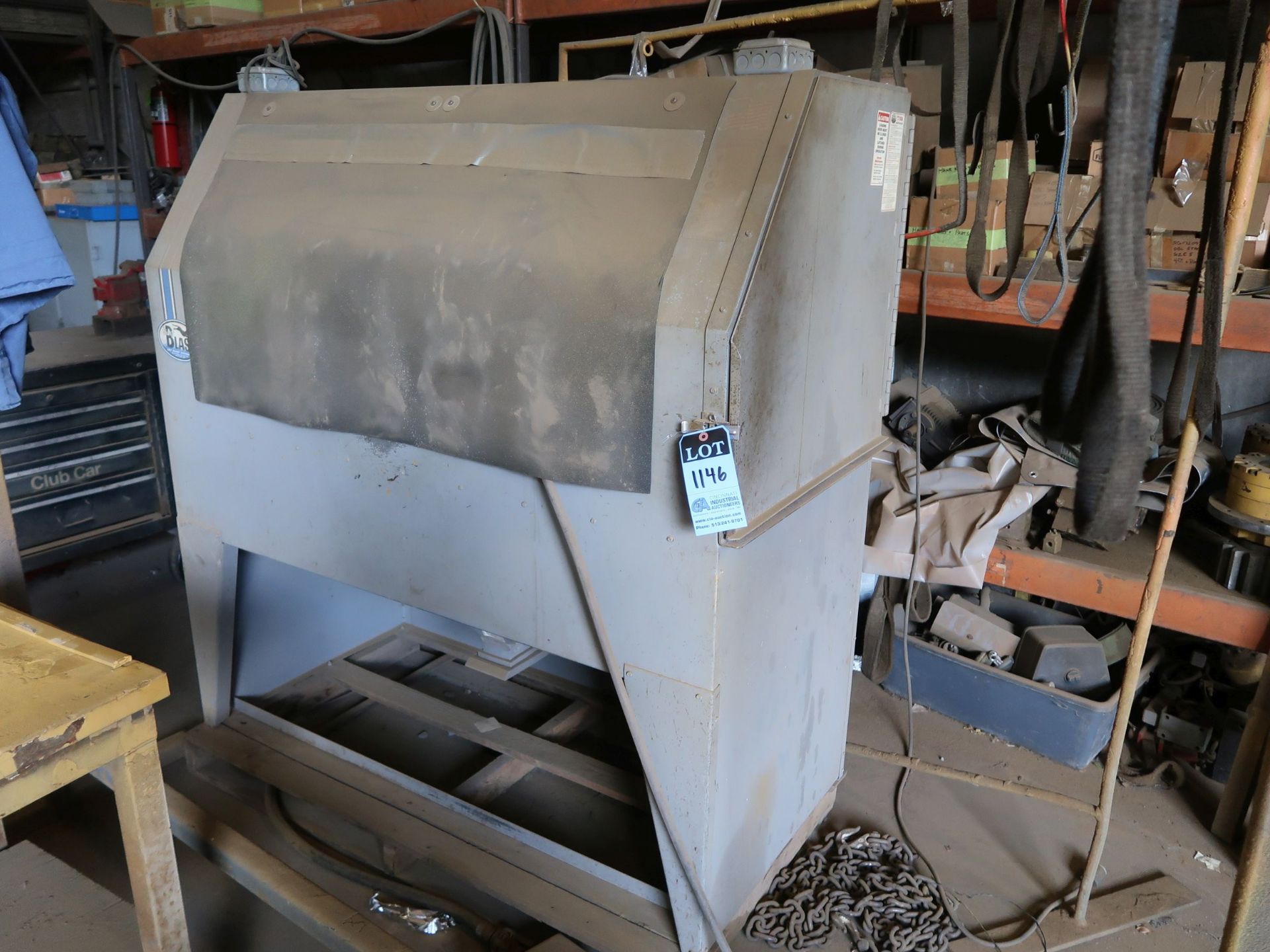 48" SKAT BLAST CABINET WITH DUST COLLECTOR