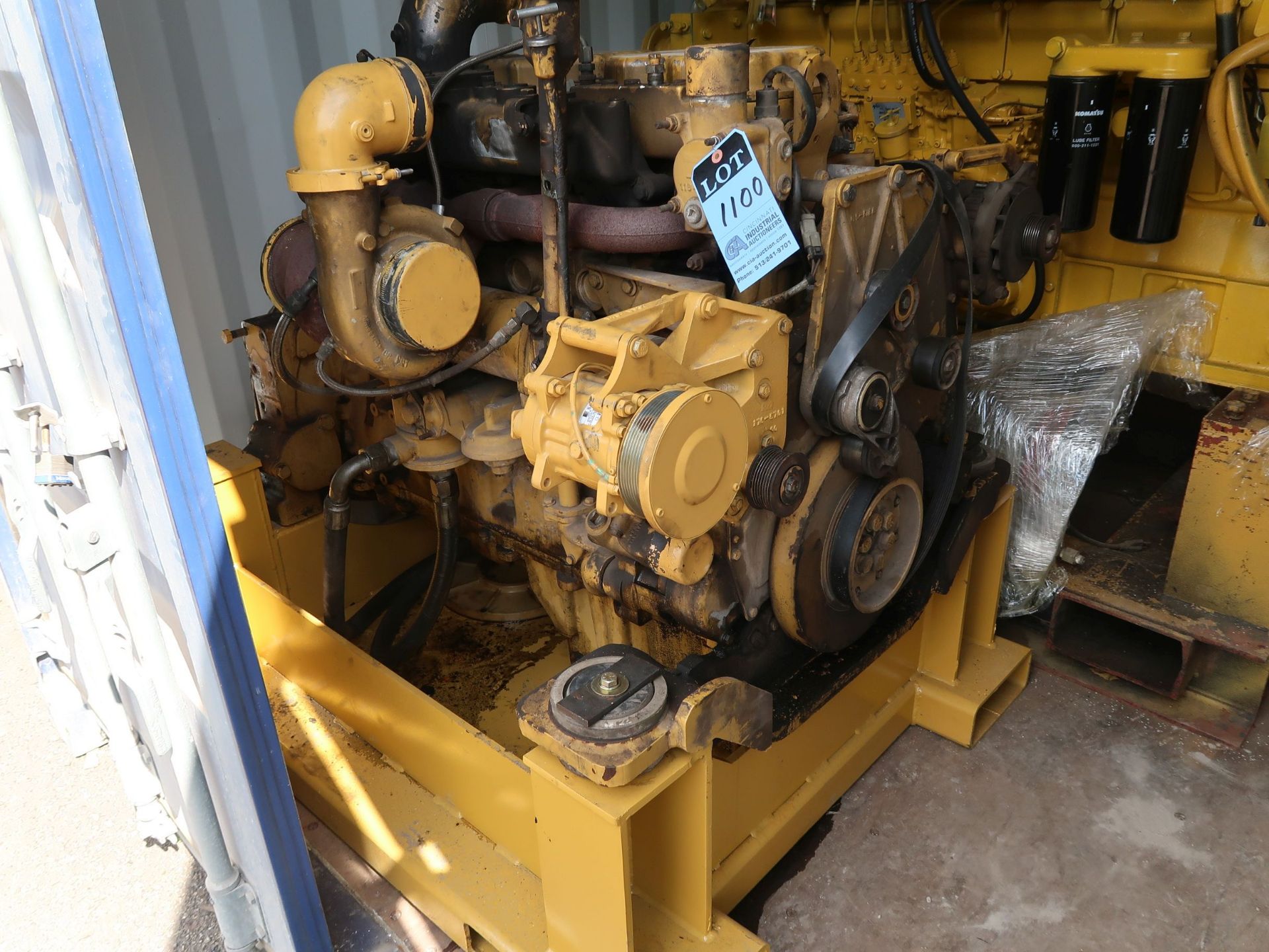 6 CYL. CATERPILLAR ENGINE-REMOVED FROM CAT 345 EXCAVATOR (PARTS ONLY)