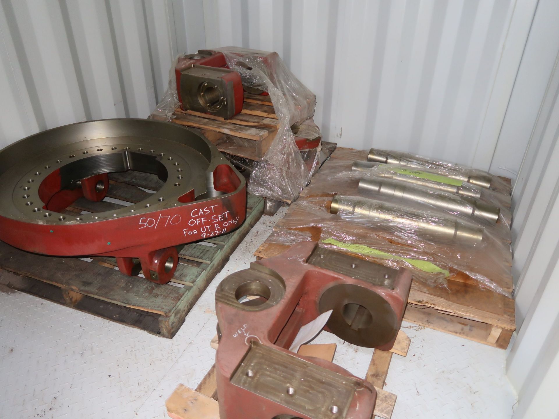 (LOT) LARGE OFFERING OF ALLIED GATOR PARTS THAT ARE STORED IN (160) CONEX CONTIANERS, YELLOW STEEL - Image 37 of 190