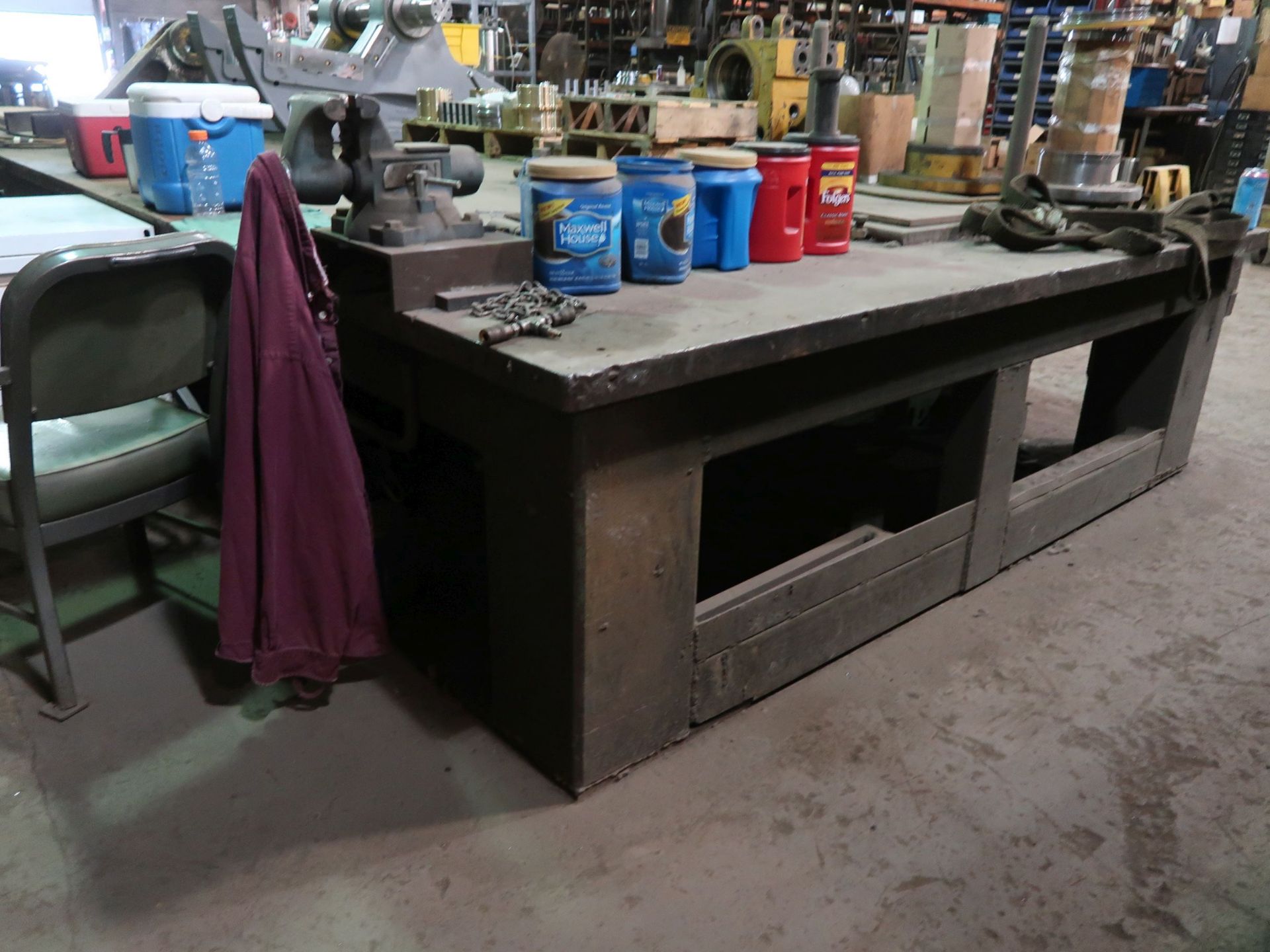 192" X 96" HEAVY DUTY STEEL TABLE - Image 2 of 2