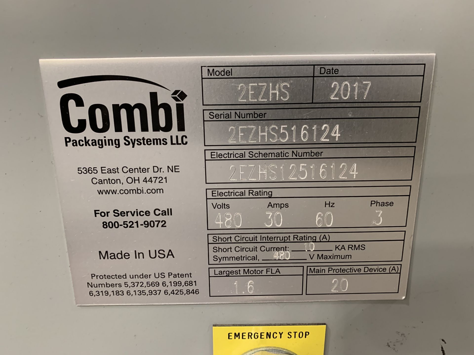 2017 - COMBI MODEL 2-EZ HIGH SPEED CASE ERECTOR, BOTTOM TAPER UNIT; S/N 2EZHS516124, LINE B, ALLEN - Image 13 of 20