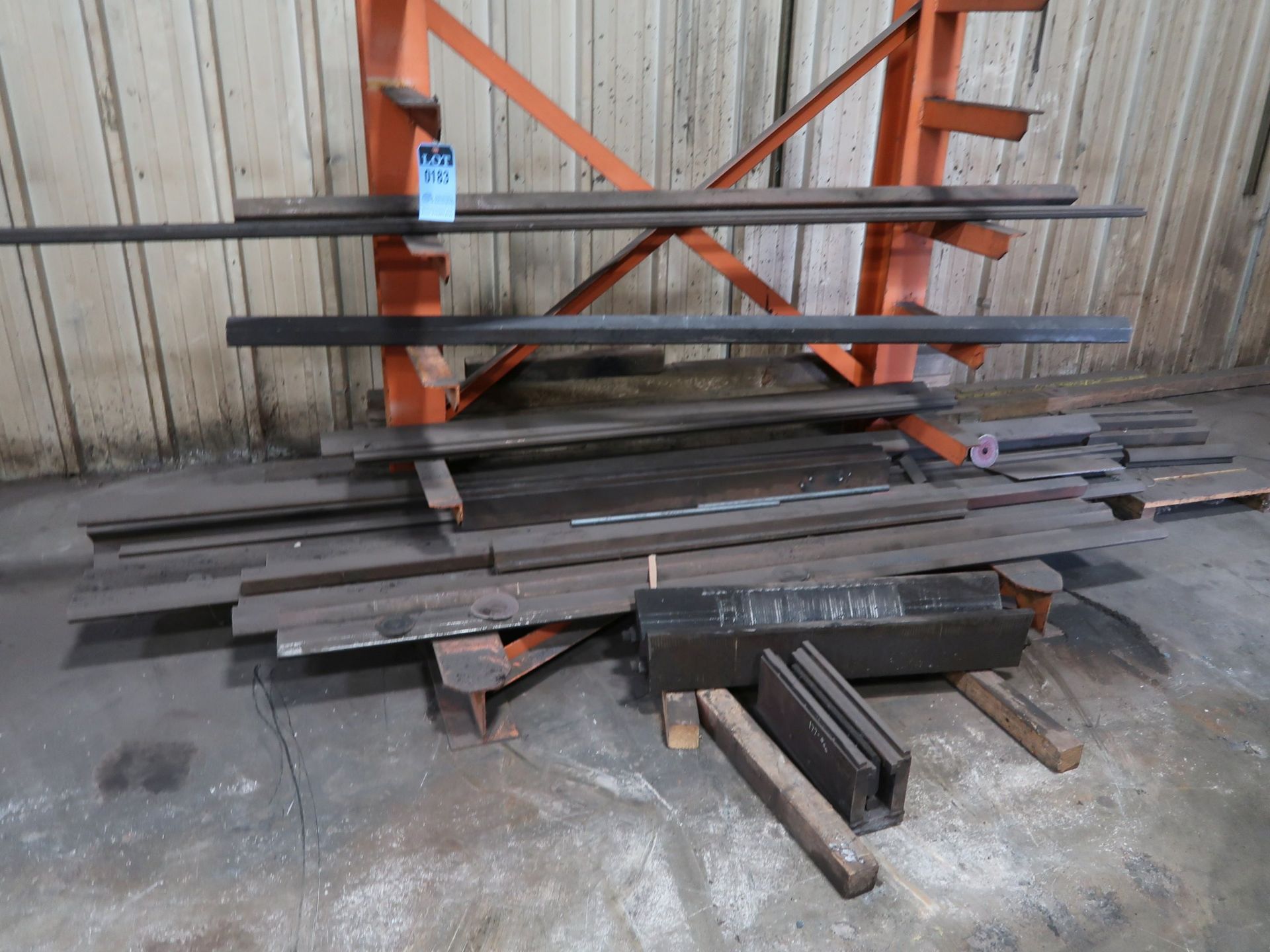 (LOT) RACK W/ PRESS BRAKE DIES APPROX. (15) PIECES